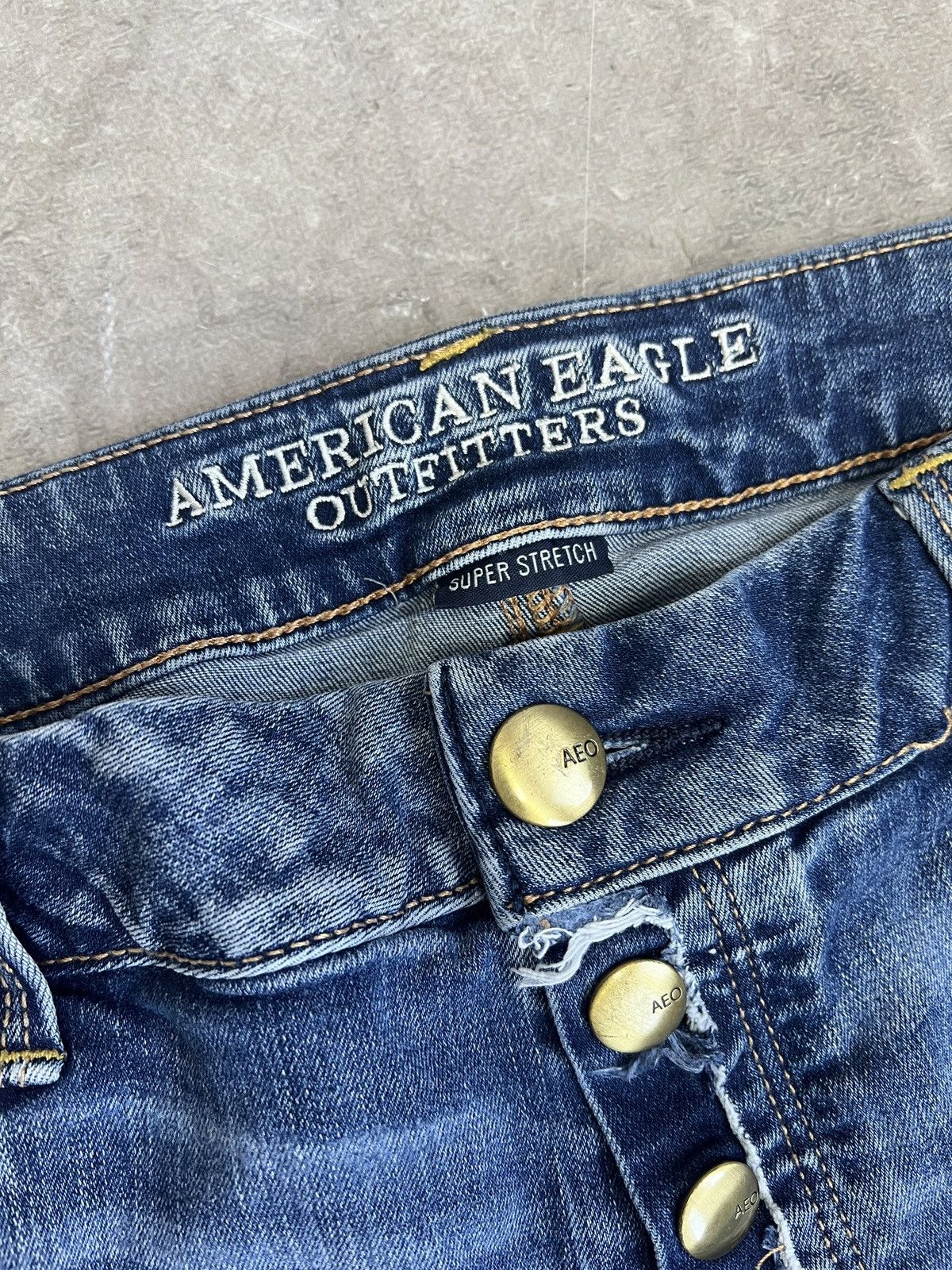 Tornado Mart Y2K Flared Denim Jeans Distressed tornado mart style hype Size US 35 - 7 Thumbnail