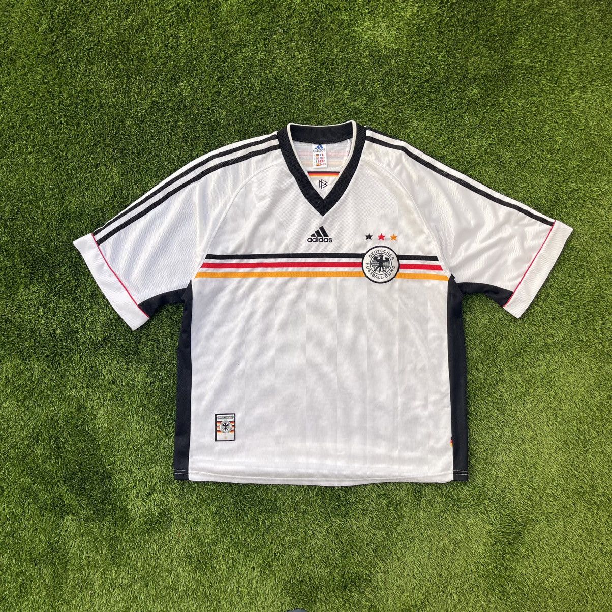 Adidas Germany 1998 World Cup Home Football Jersey Vintage Adidas Size US XL / EU 56 / 4 - 3 Thumbnail