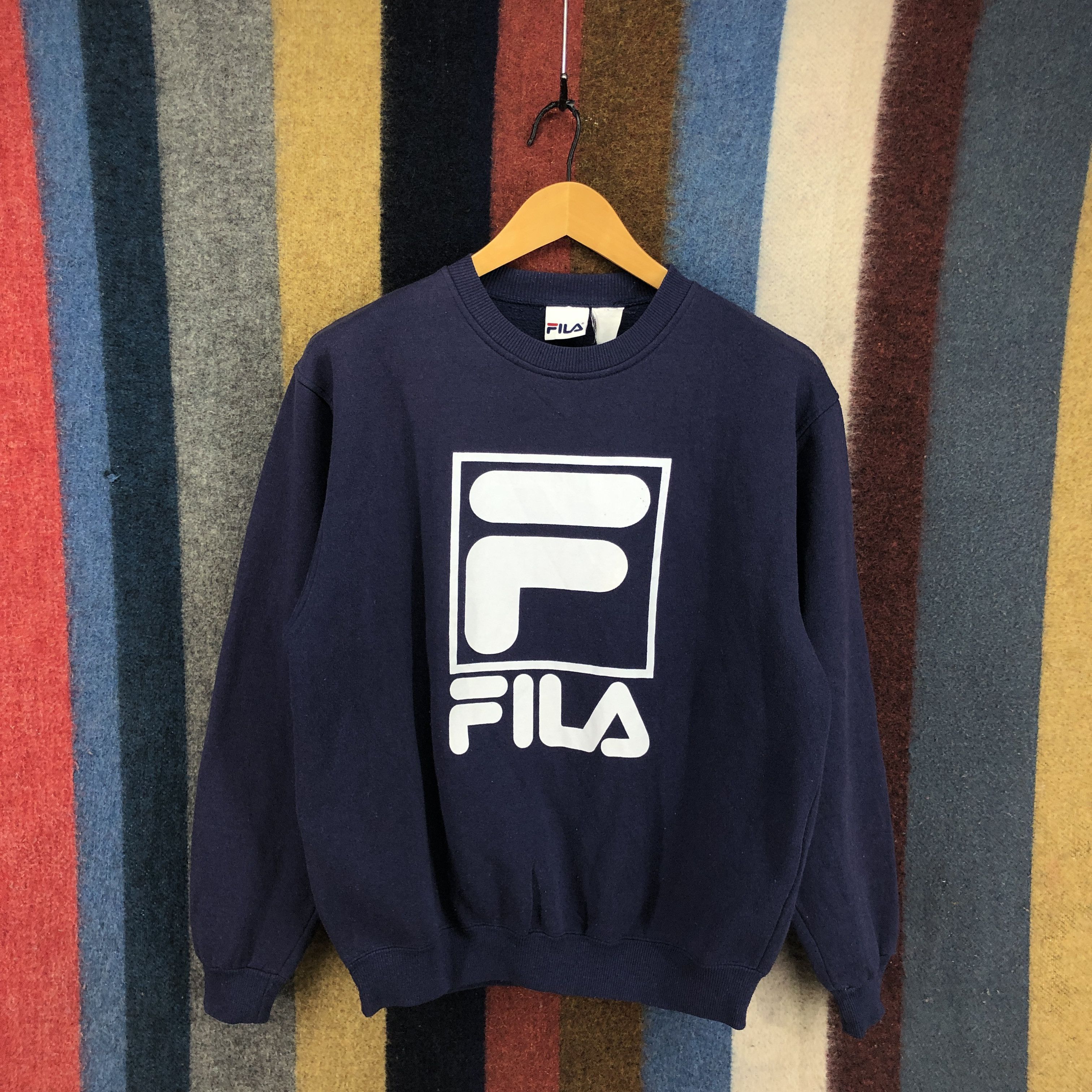 Vintage Fila Crewneck Embroidery Fila shops Big Logo Sweatshirt