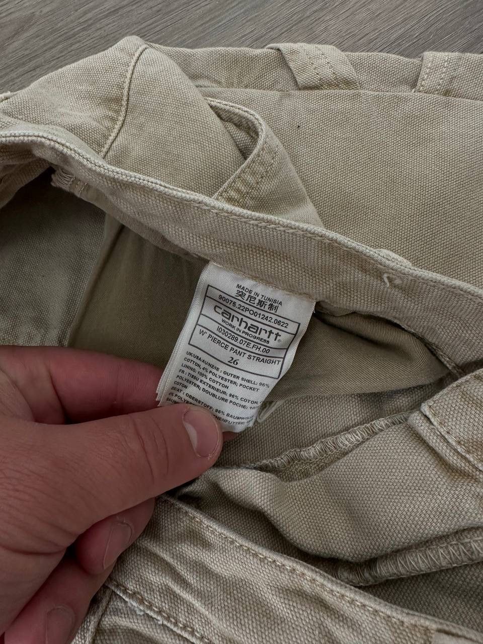 Carhartt Vintage Carhartt WIP Women’s Pierce Straight Beige Pants Size 27" / US 4 / IT 40 - 13 Thumbnail