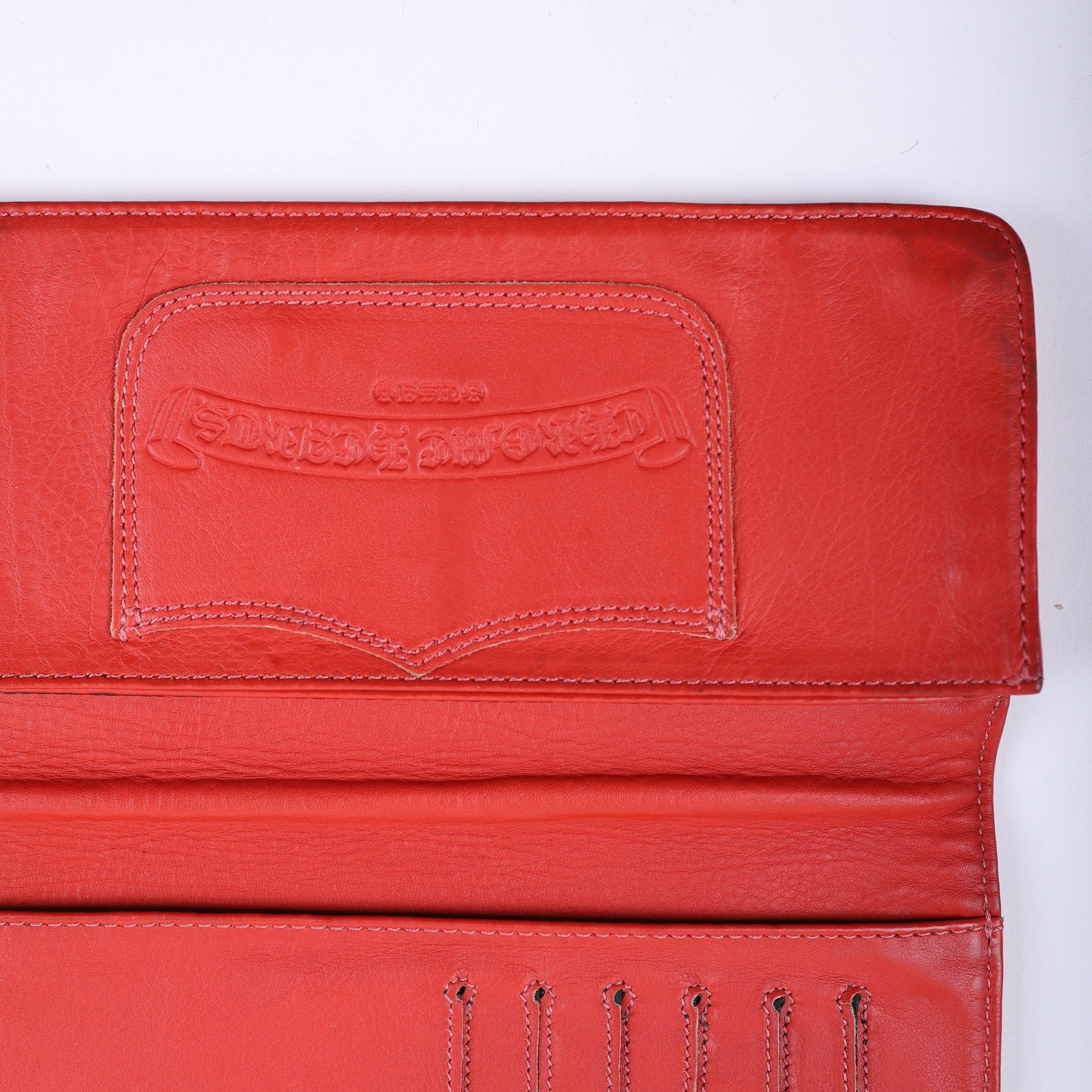 Chrome Hearts CHROME HEARTS LONG LEATHER WALLET RED Size ONE SIZE - 7 Thumbnail