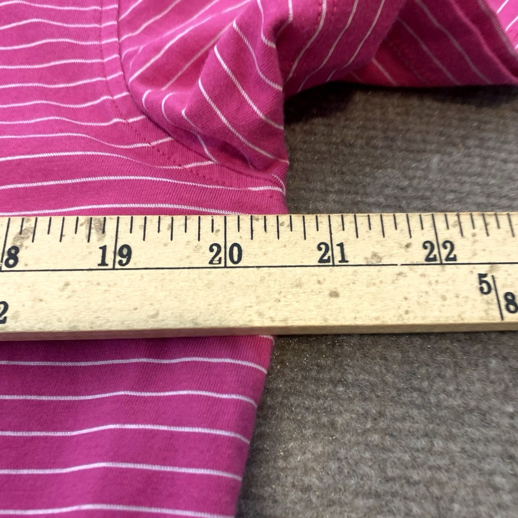 Tailorbyrd TAILORBYRD Polo Shirt Mens Medium Pink Striped Performance Stretch Logo Polo Size US M / EU 48-50 / 2 - 6 Thumbnail