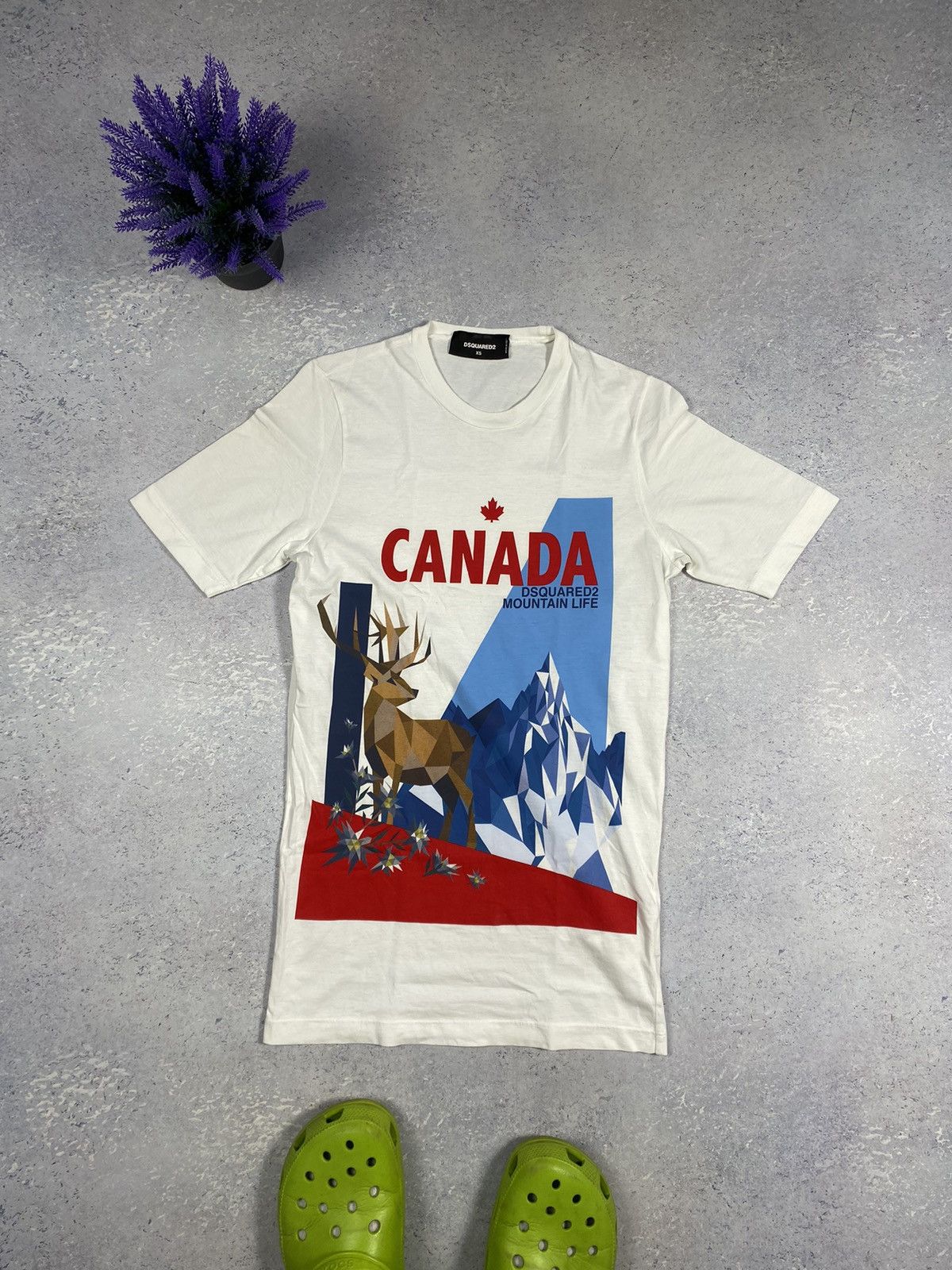 Dsquared2 Dsquared2 Men’s White T-shirt With Big Logo Size XS Size US XS / EU 42 / 0 - 2 Thumbnail