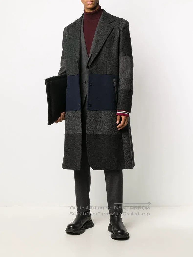 Valentino Valentino Single-breasted color-blocked striped coat Size US S / EU 44-46 / 1 - 1 Thumbnail