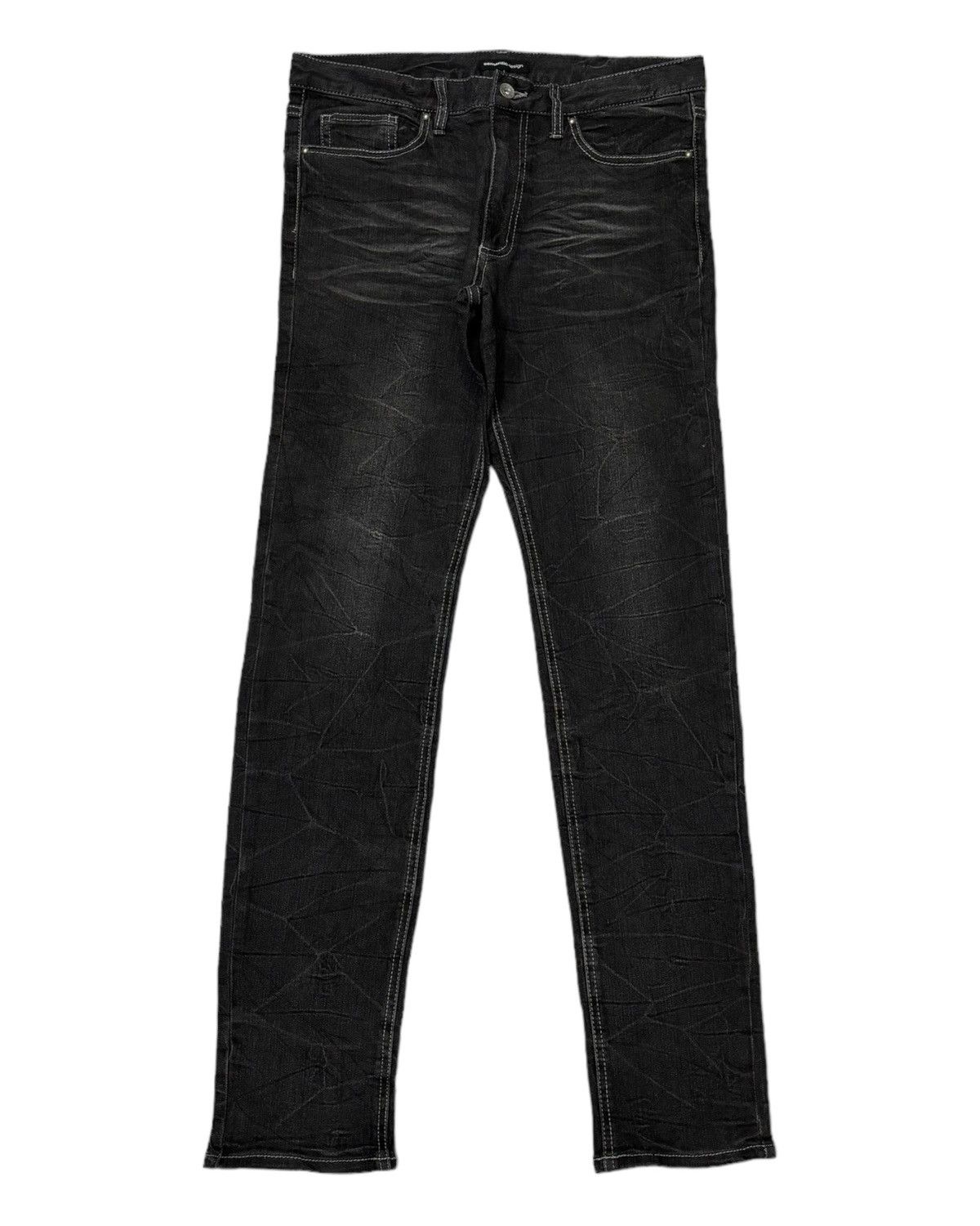 If Six Was Nine SEMANTIC DESIGN CLAW MARK SNAKE DESIGN DENIM JEANS Size US 33 - 1 Thumbnail