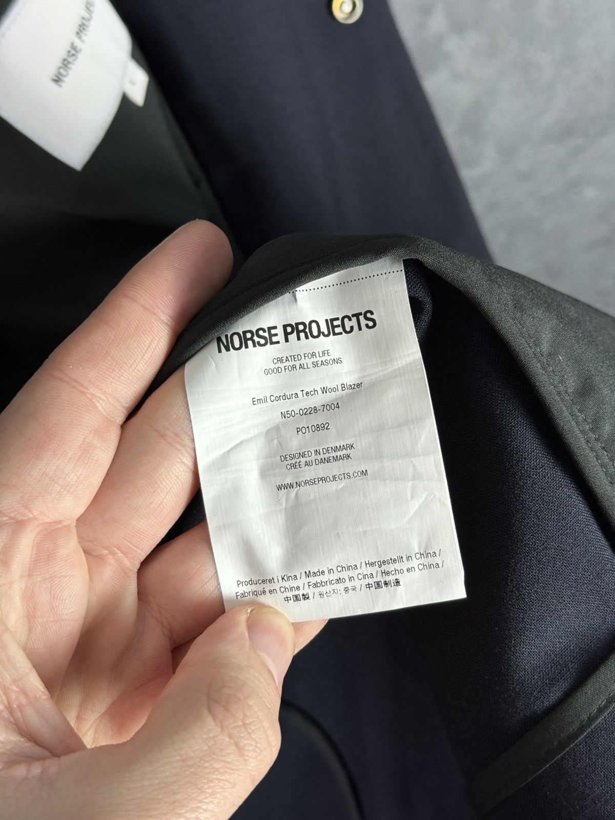Norse Projects Norse Projects Cordura Tech Wool Men’s Blazer Men’s Size L Size US L / EU 52-54 / 3 - 13 Thumbnail