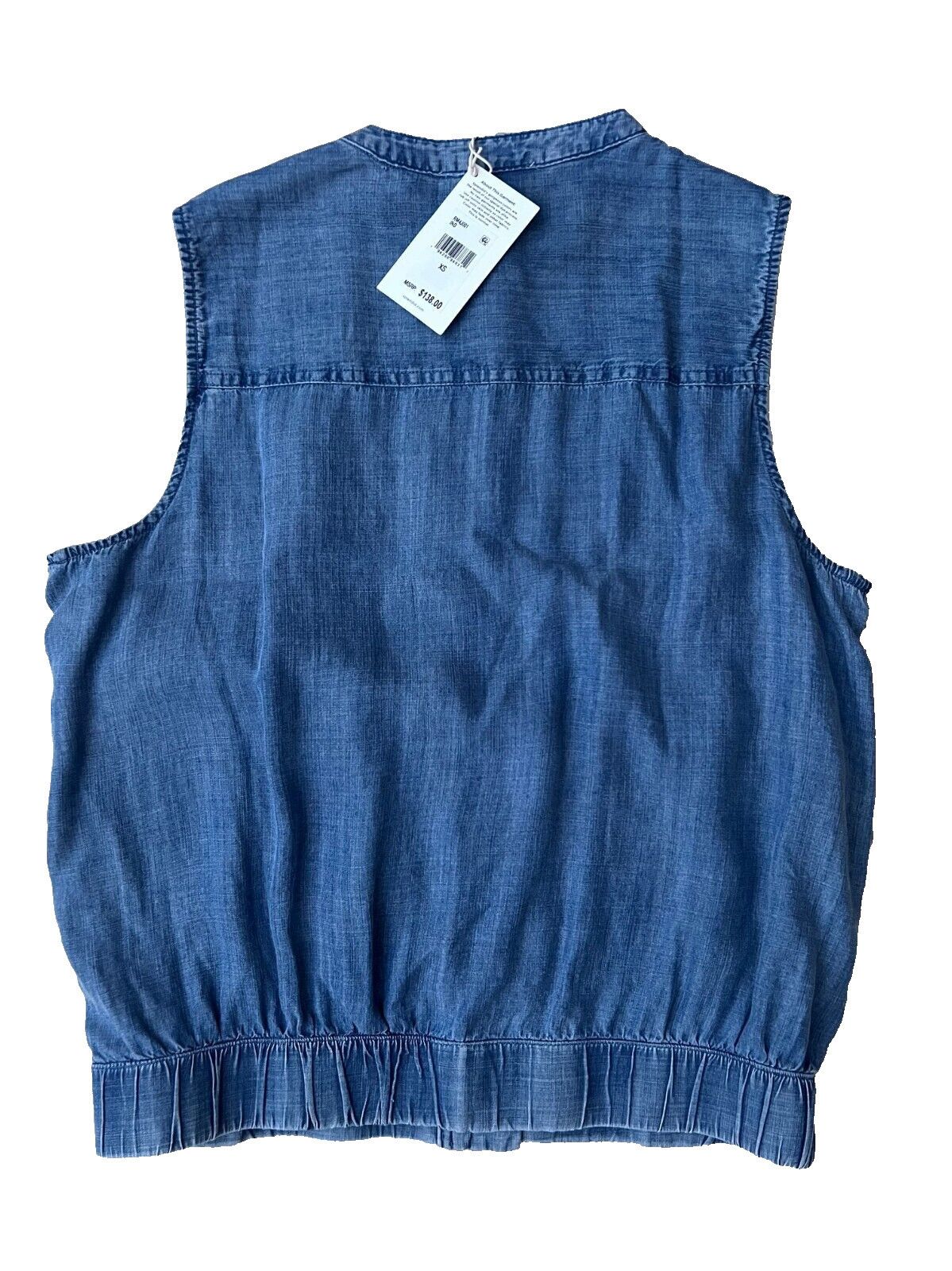 Splendid Splendid Chase Indigo Denim Vest Tank ( XS ) Size XS / US 0-2 / IT 36-38 - 4 Thumbnail