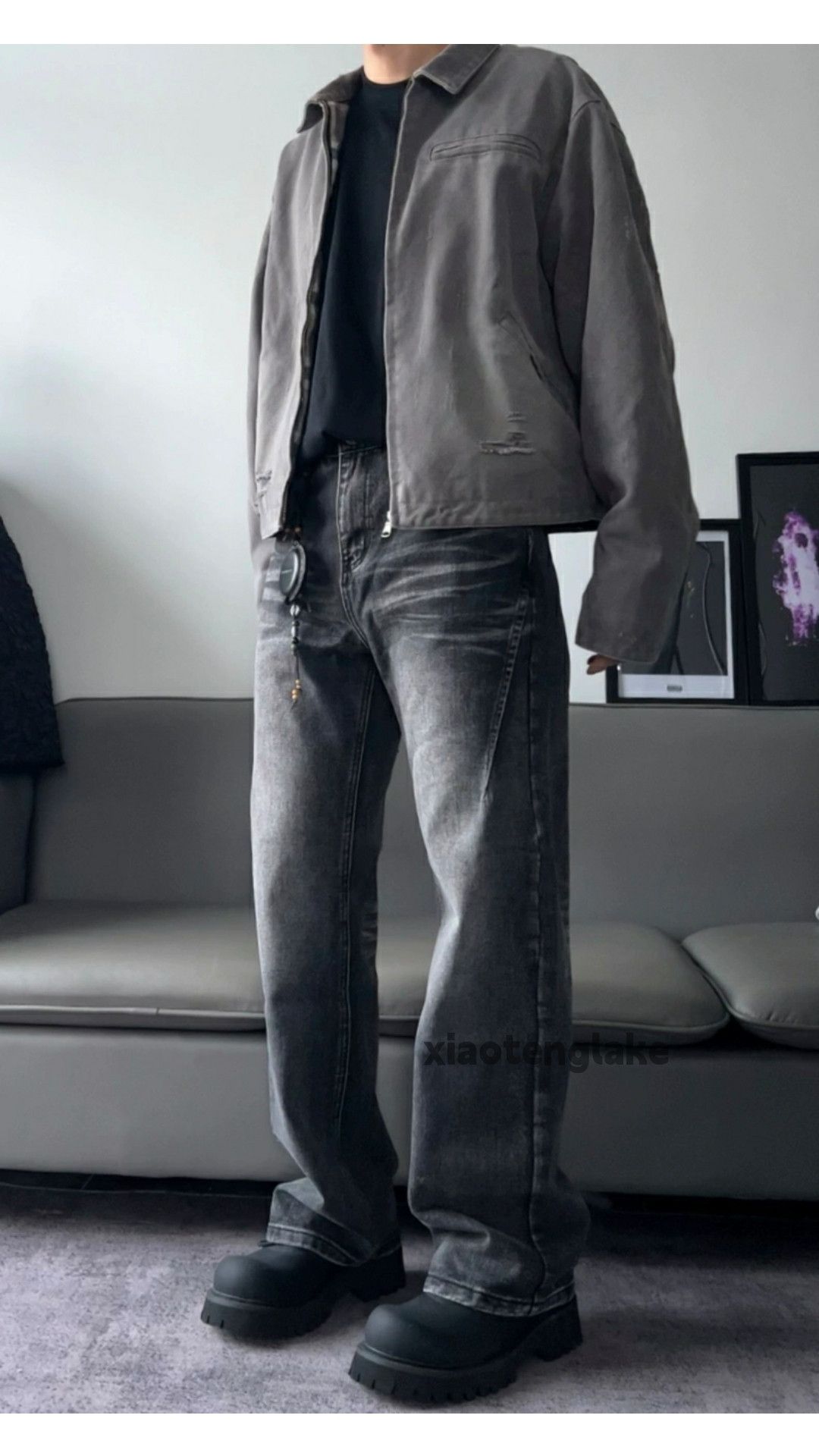 Jean × Vintage washed faded cleanfit yuppie loose baggy jeans Size US 32 / EU 48 - 5 Thumbnail