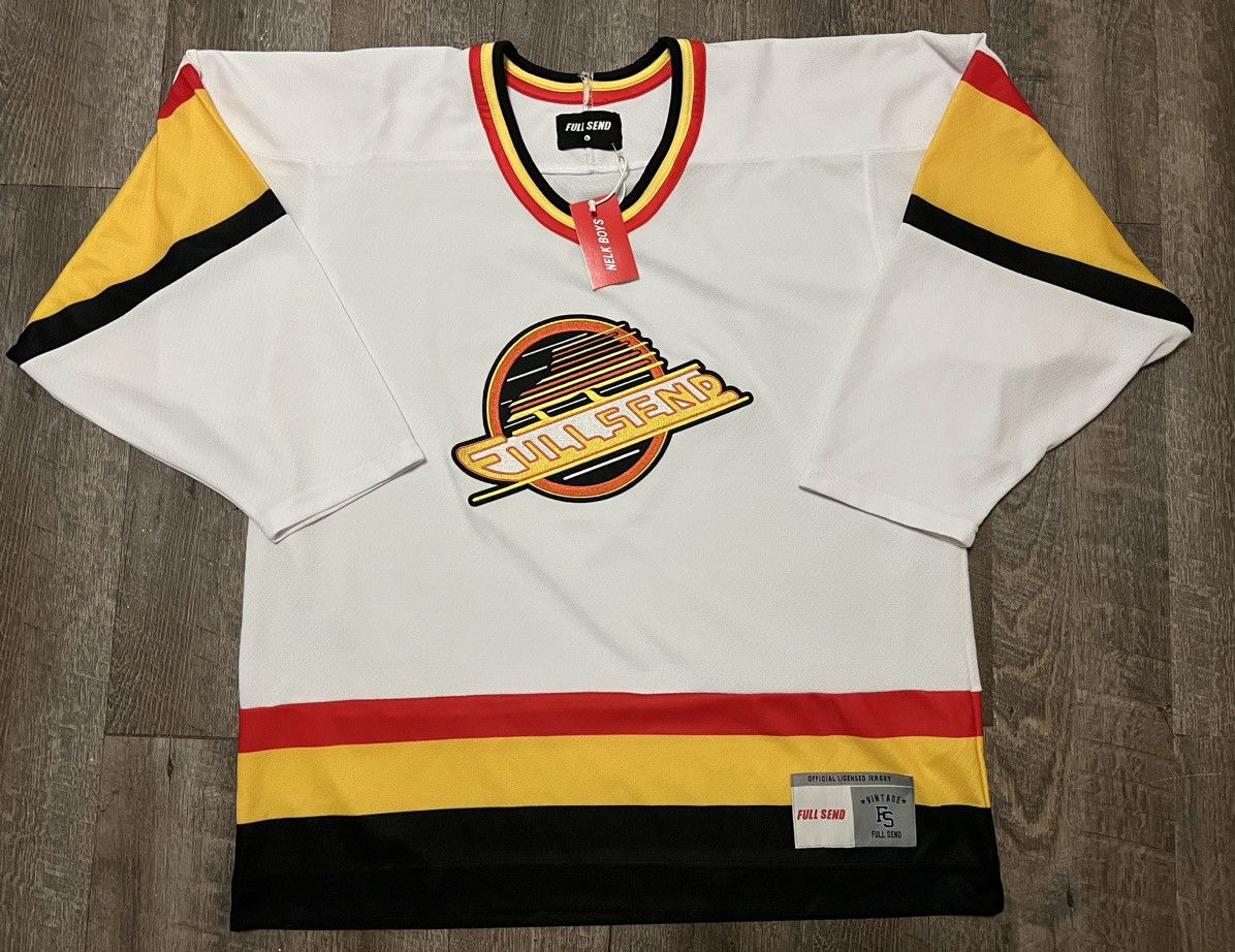 Full Send Full Send Nelk Boys Vancouver Canucks Hockey Jersey Size US L / EU 52-54 / 3 - 1 Thumbnail