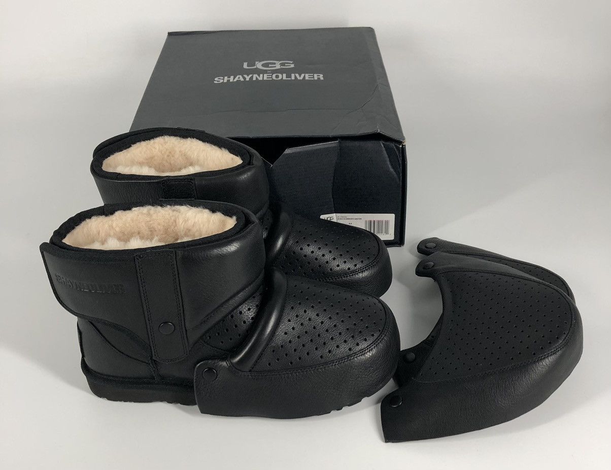 Hood By Air × Ugg UGG x Shayne Oliver Armourite Black Sabatons Boots 8 Size US 8 / EU 41 - 1 Thumbnail