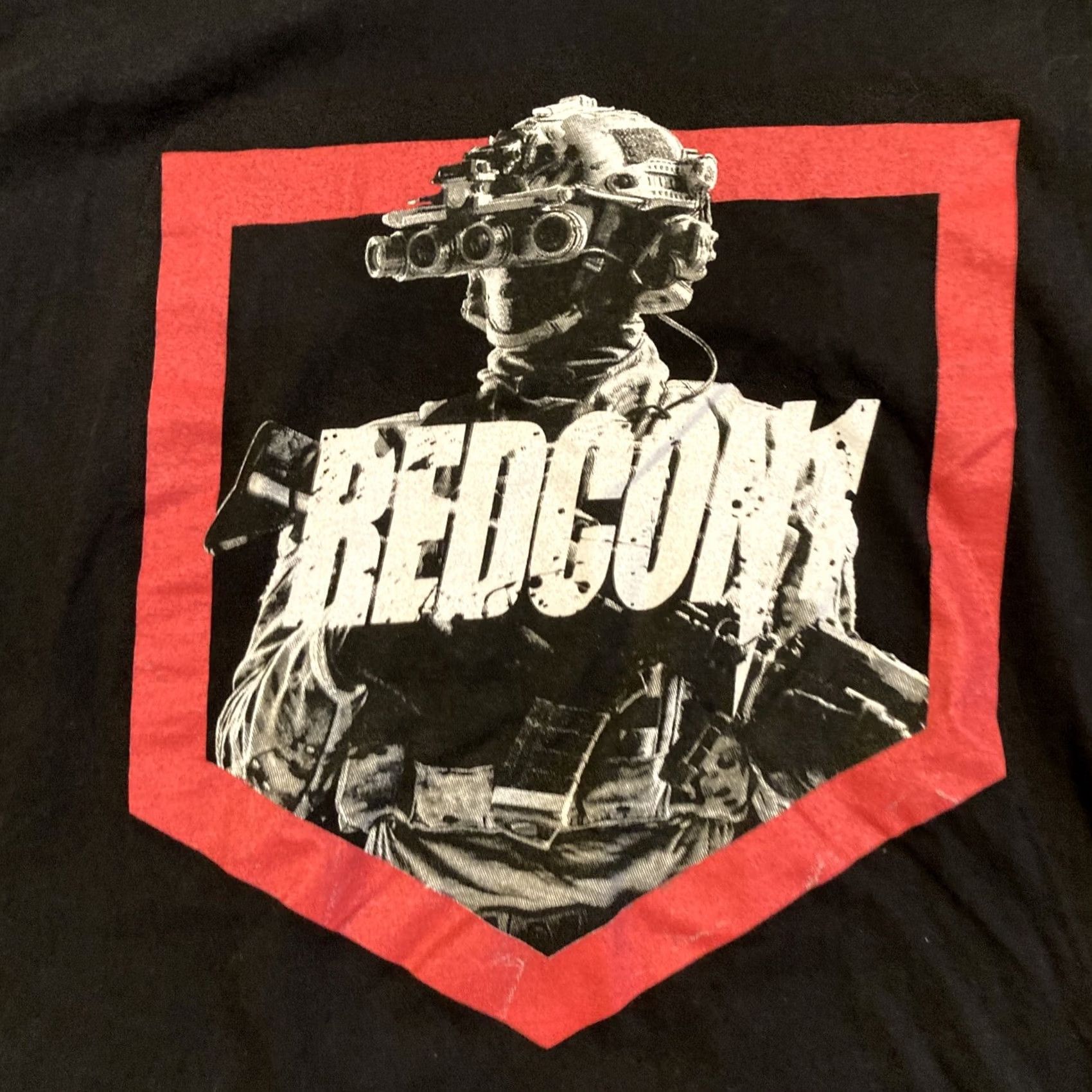 Logo 7 Redcon 1 - Black & Red Logo - DUAL SIDED PROMO T-Shirt - Men’s Size Large - COOL Size US L / EU 52-54 / 3 - 2 Thumbnail