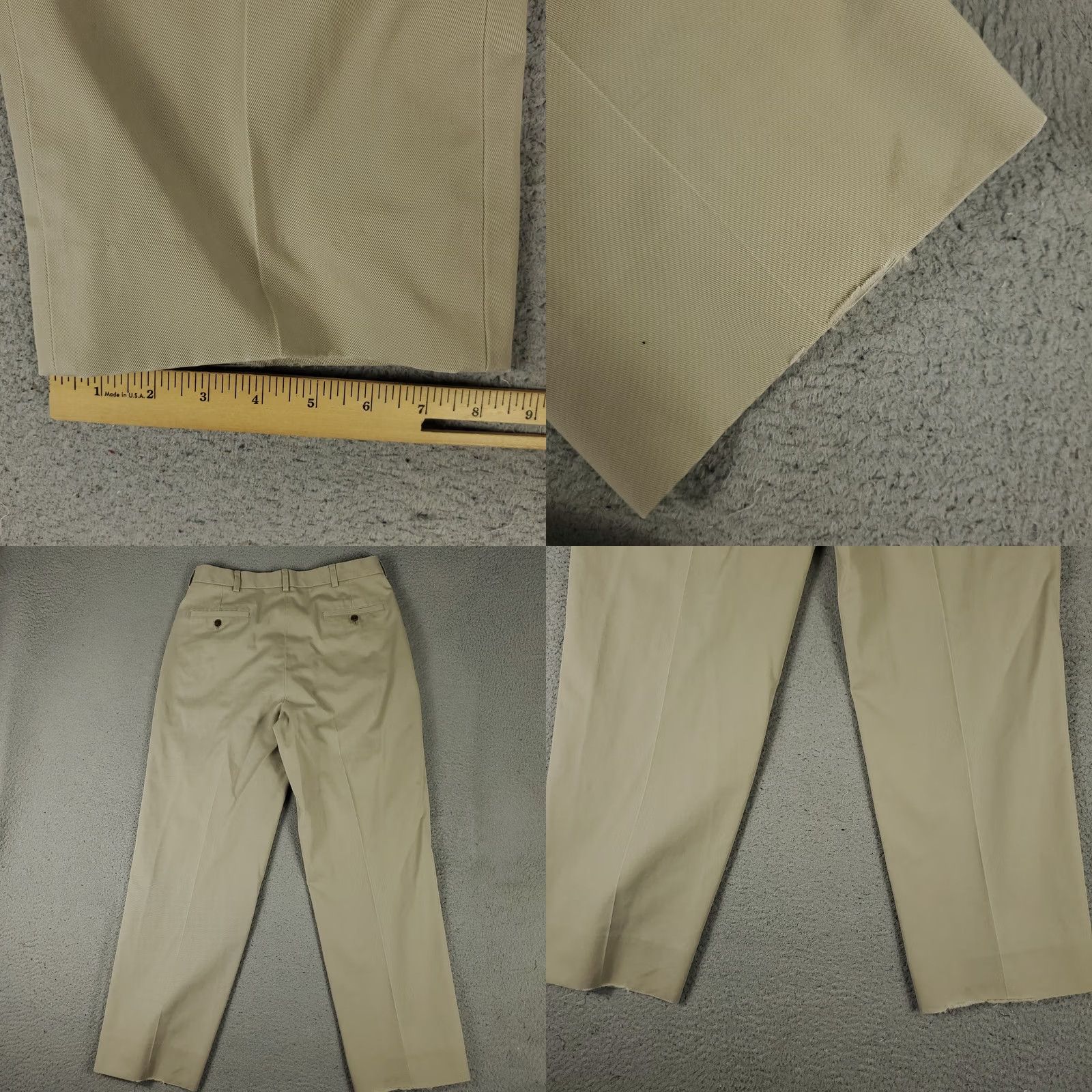 Brooks Brothers Brooks Brothers Pants Mens 34x31 Chino Beige Pleated Traditional Straight Fit Regular Vintage No (distressed) Size US 34 / EU 50 - 8 Thumbnail