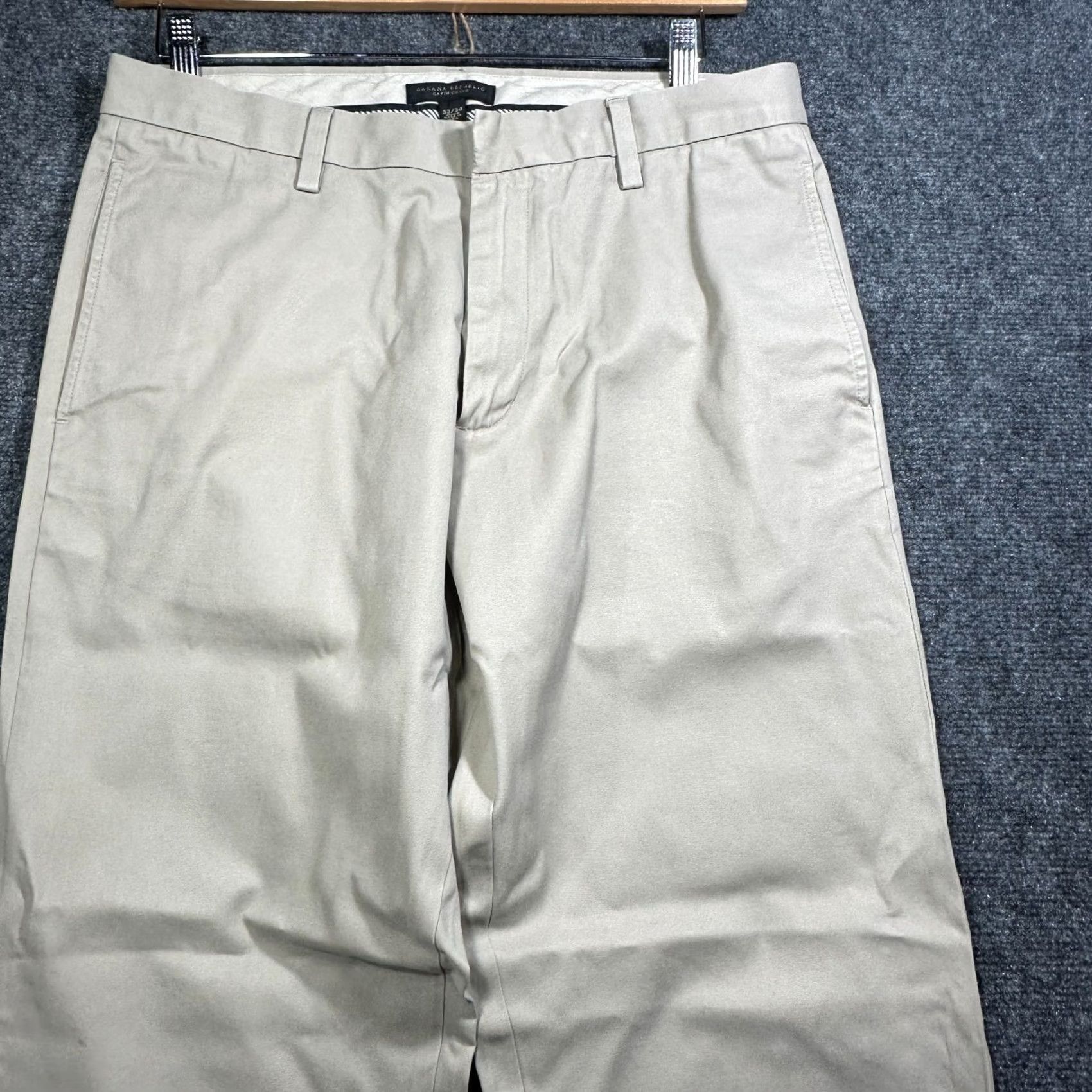Banana Republic Banana Republic Gavin Chino Pants Men 33 Flat Front Straight Cotton Brown Classic Modern 90s? Size US 33 - 3 Thumbnail