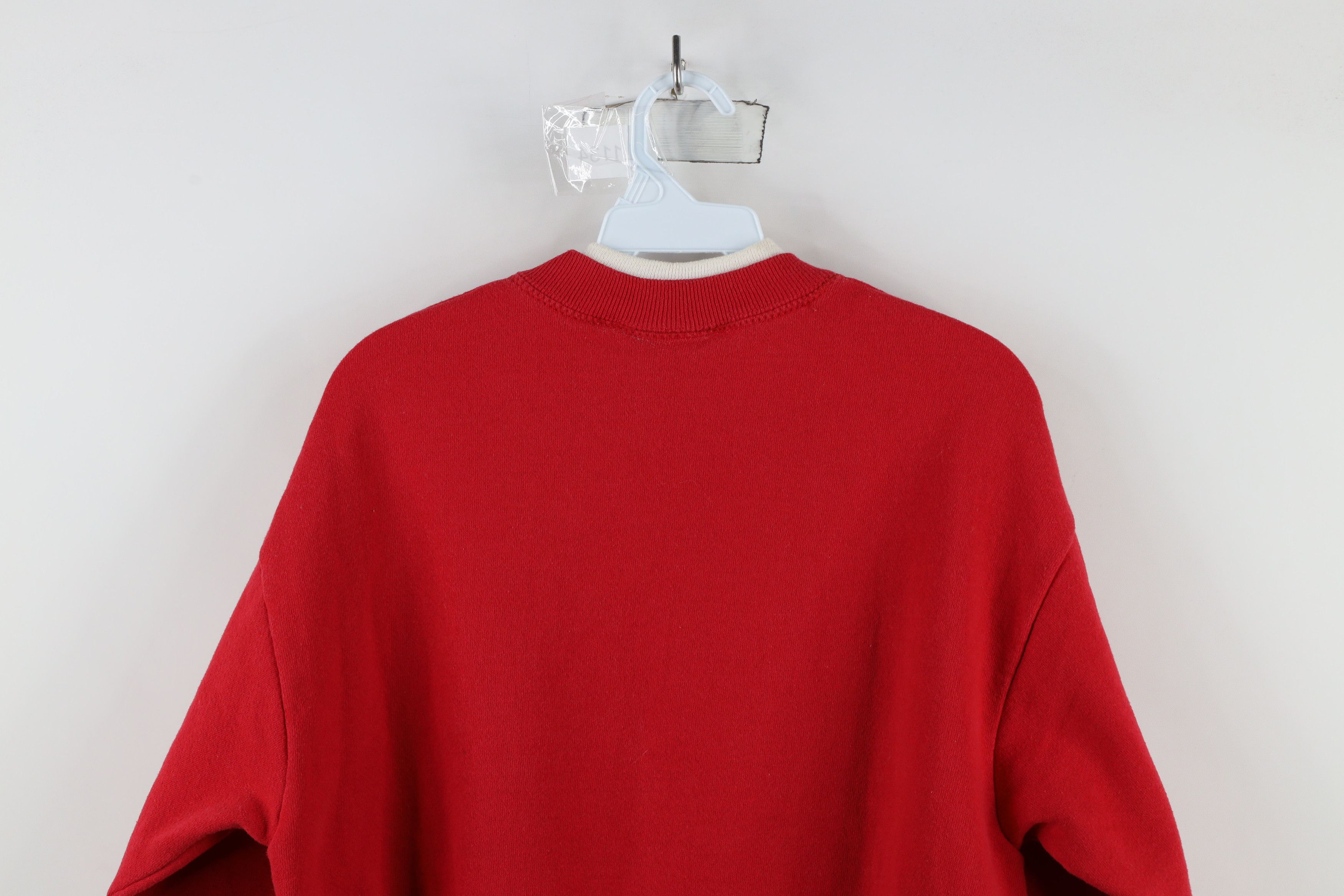 Orvis × Vintage Vintage 90s Orvis Christmas Polar Bear Sweatshirt Red USA Size M / US 6-8 / IT 42-44 - 10 Thumbnail
