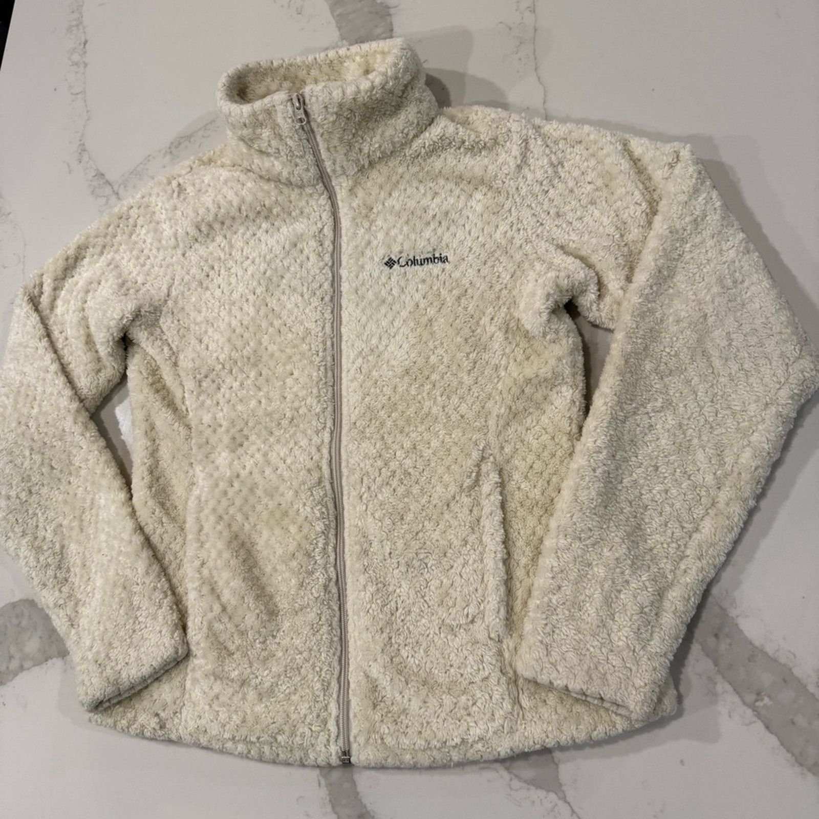 Columbia Columbia Sherpa Full Zip Textured Fleece Jacket Womens Small Size S / US 4 / IT 40 - 3 Thumbnail