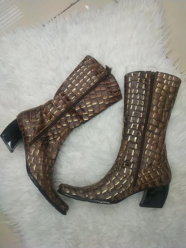 Other Croco Brown Western Boots US sz 6 Size US 6 / IT 36 - 9 Thumbnail