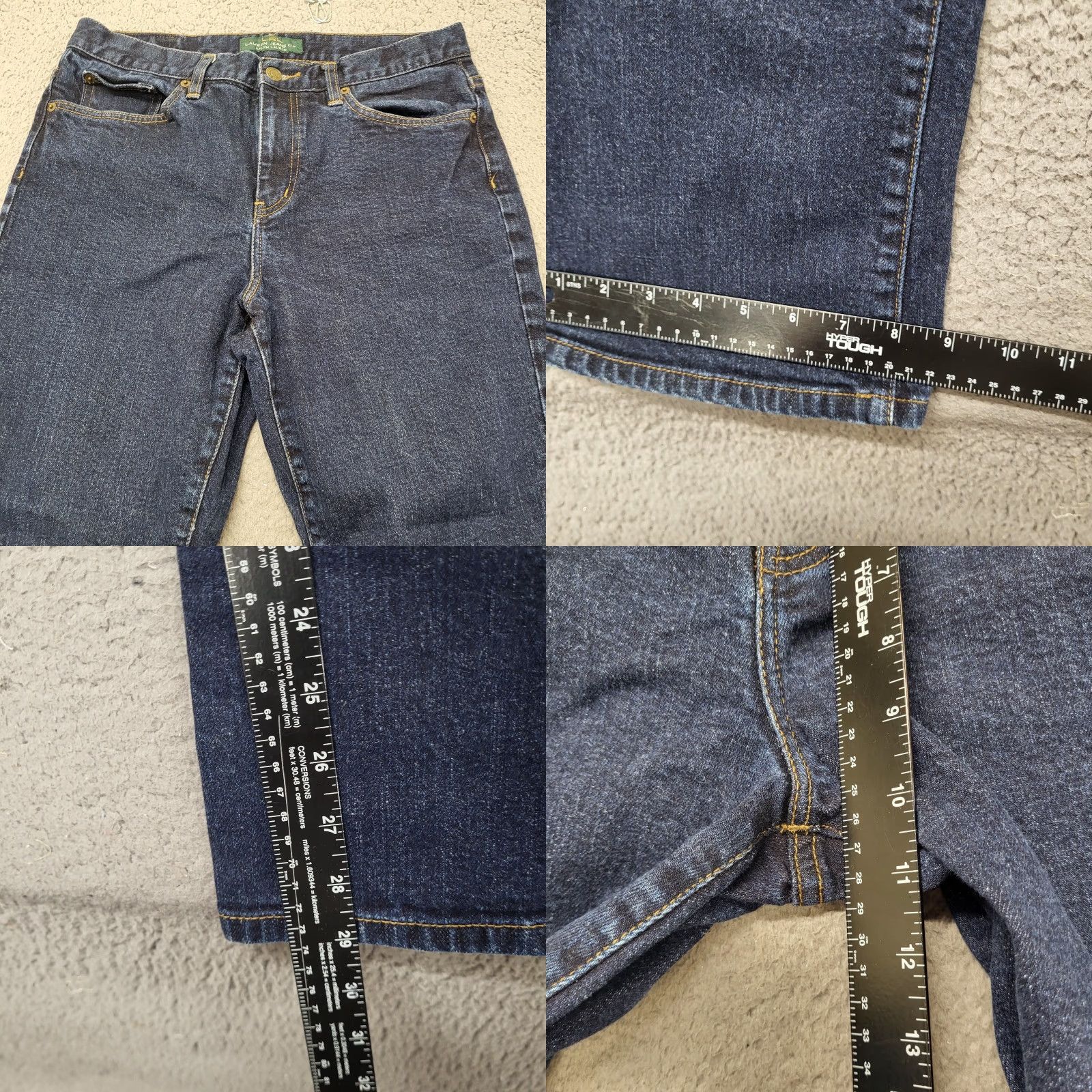 Denime VINTAGE? No — (Not Vintage) LRL Lauren Jeans Co. Jeans Women's 8 Blue Denim Classic Bootcut Flare Size 30" / US 8 / IT 44 - 8 Thumbnail