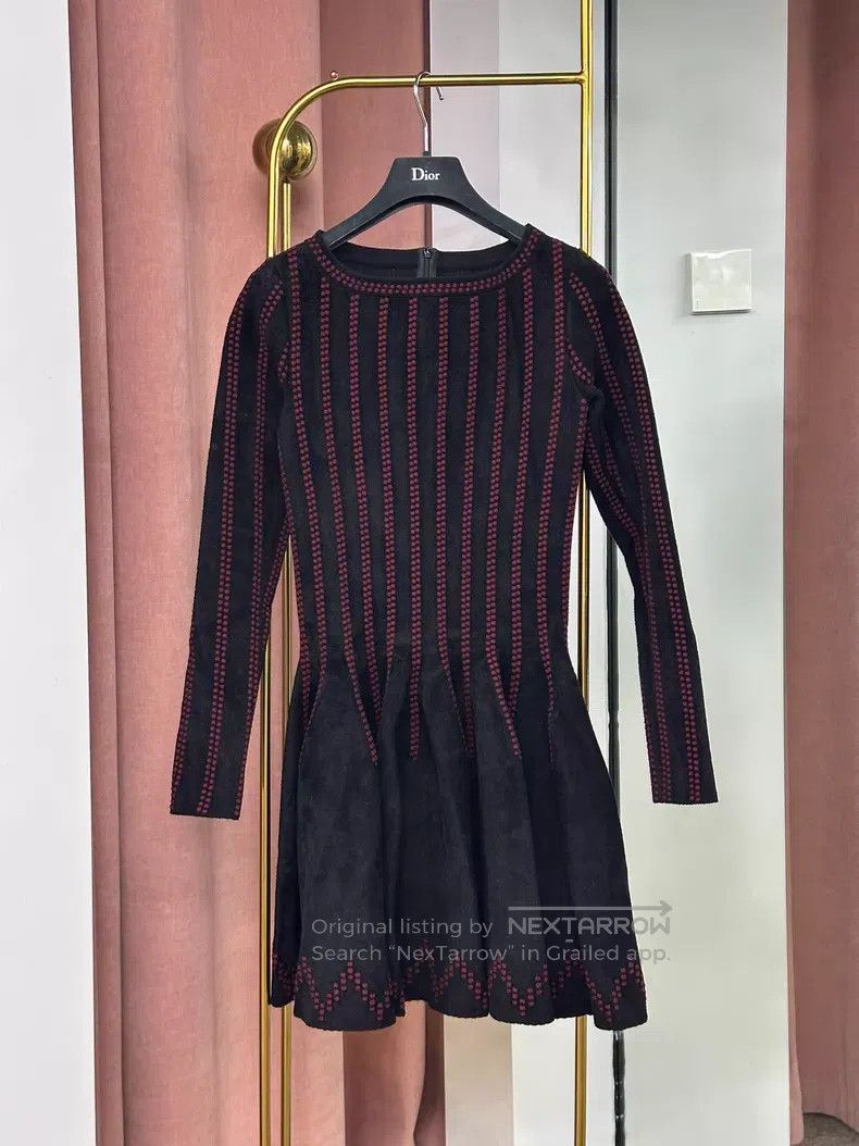 Alaia Alaia Red and Black Striped Dress Size XS / US 0-2 / IT 36-38 - 1 Thumbnail