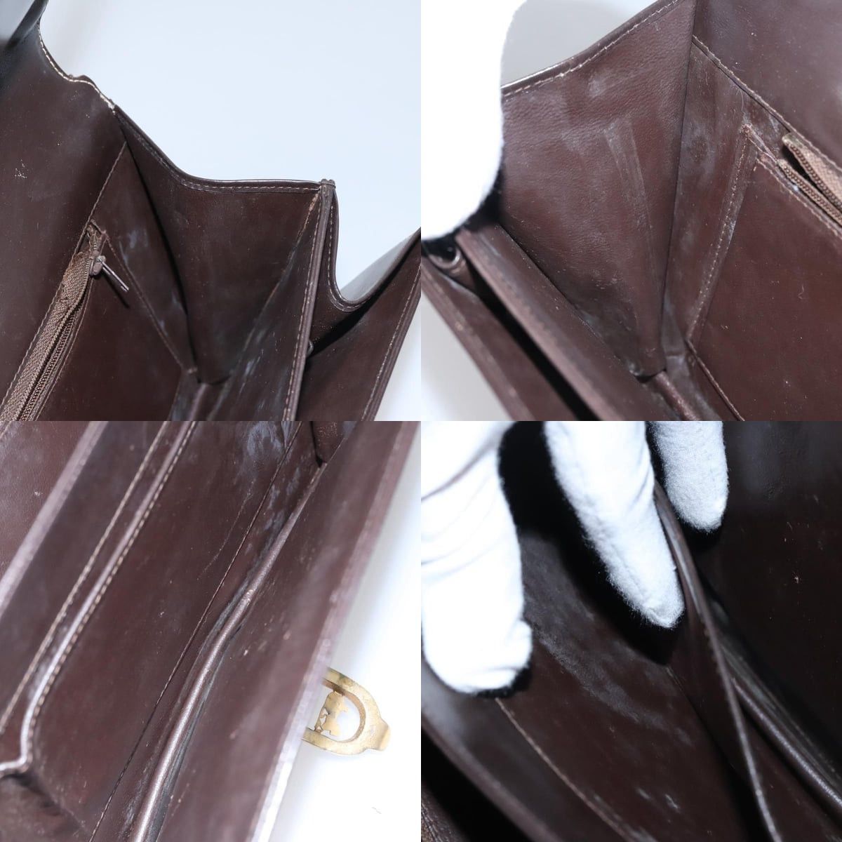 Celine CELINE C Macadam Canvas Shoulder Bag Beige Brown Size ONE SIZE - 12 Thumbnail