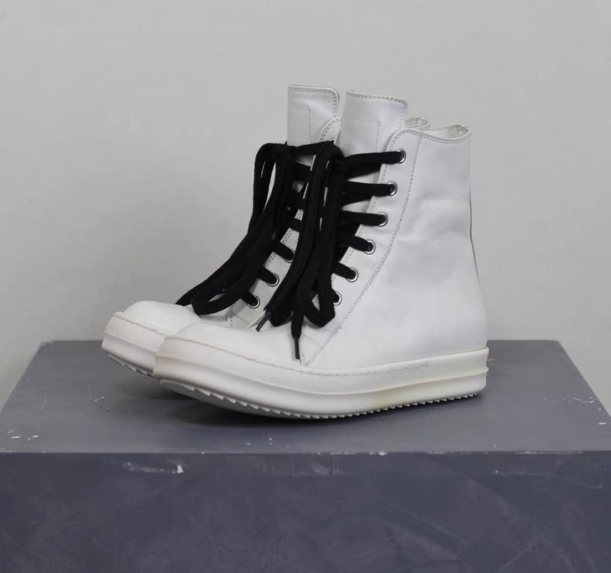 Rick Owens Rick Owens High-Top Bubble Converse-Inspired Sneakers Size US 6 / IT 36 - 1 Thumbnail