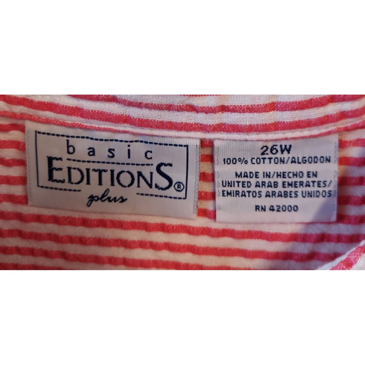 Other Set Of 3 Plus Size 4X Womens Button-Down Shirts Q02 T Size 4XL / US 24-26 - 8 Thumbnail