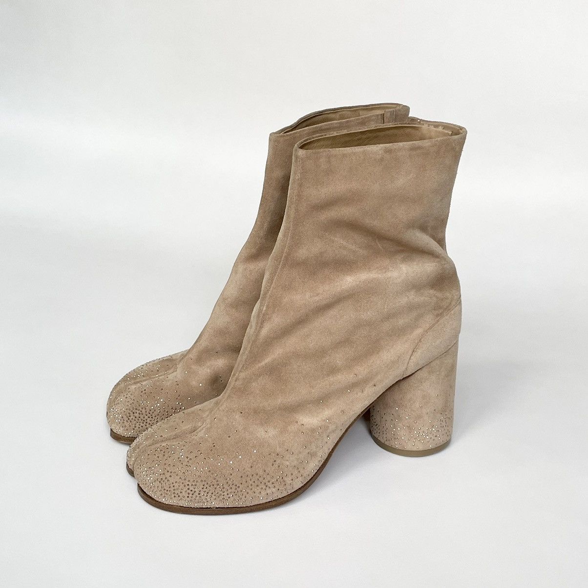 Maison Margiela Late 2000s Rhinestone Toe Tabi Boots Size US 9.5 / IT 39.5 - 1 Thumbnail
