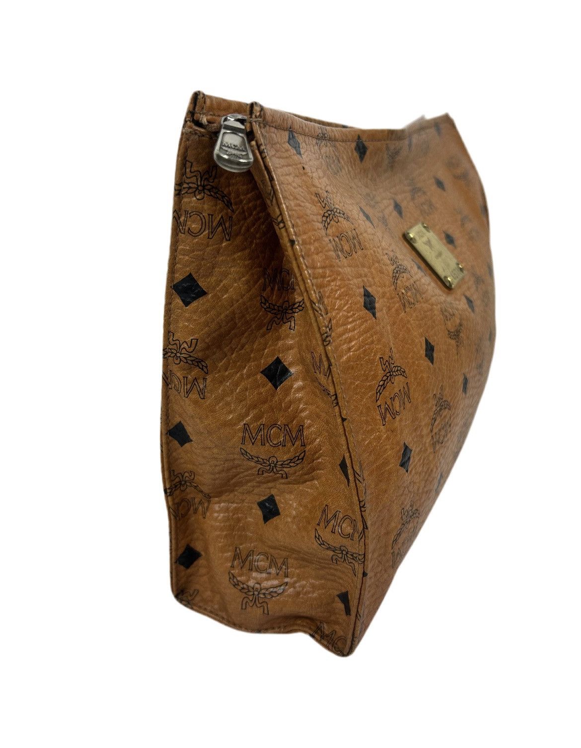 MCM MCM Cognac Leather Clutch Bag Size ONE SIZE - 6 Thumbnail