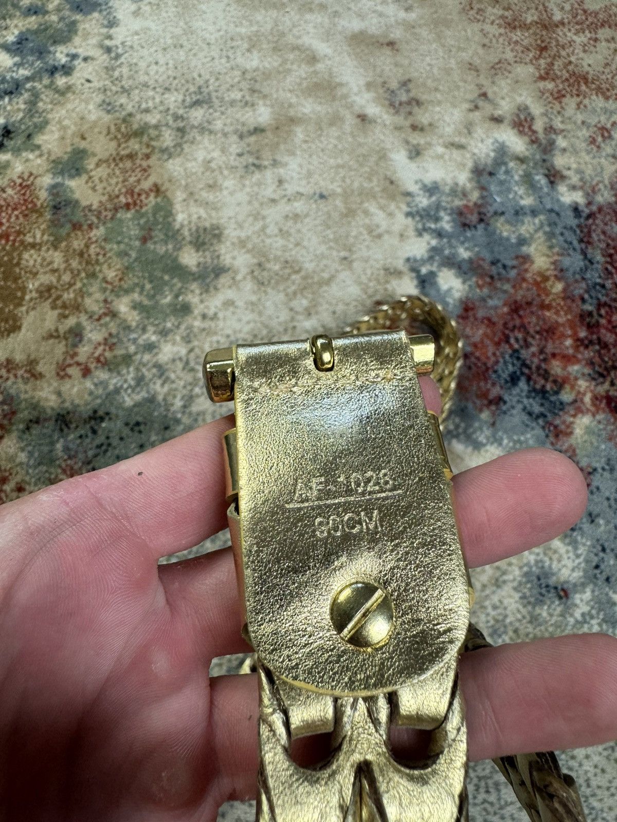 Vintage Vintage Belts Y2K Style belt Japanese Gold Size ONE SIZE - 4 Thumbnail