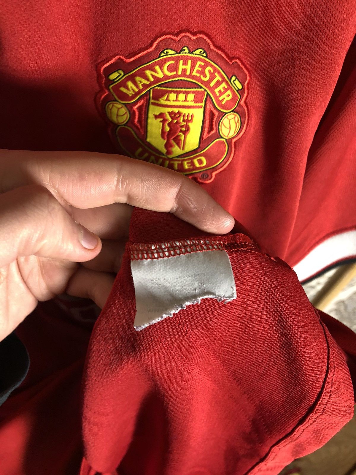 Nike VINTAGE NIKE FC MANCHESTER UNITED ENGLAND SOCCER JERSEY Y2K Size US XL / EU 56 / 4 - 4 Thumbnail