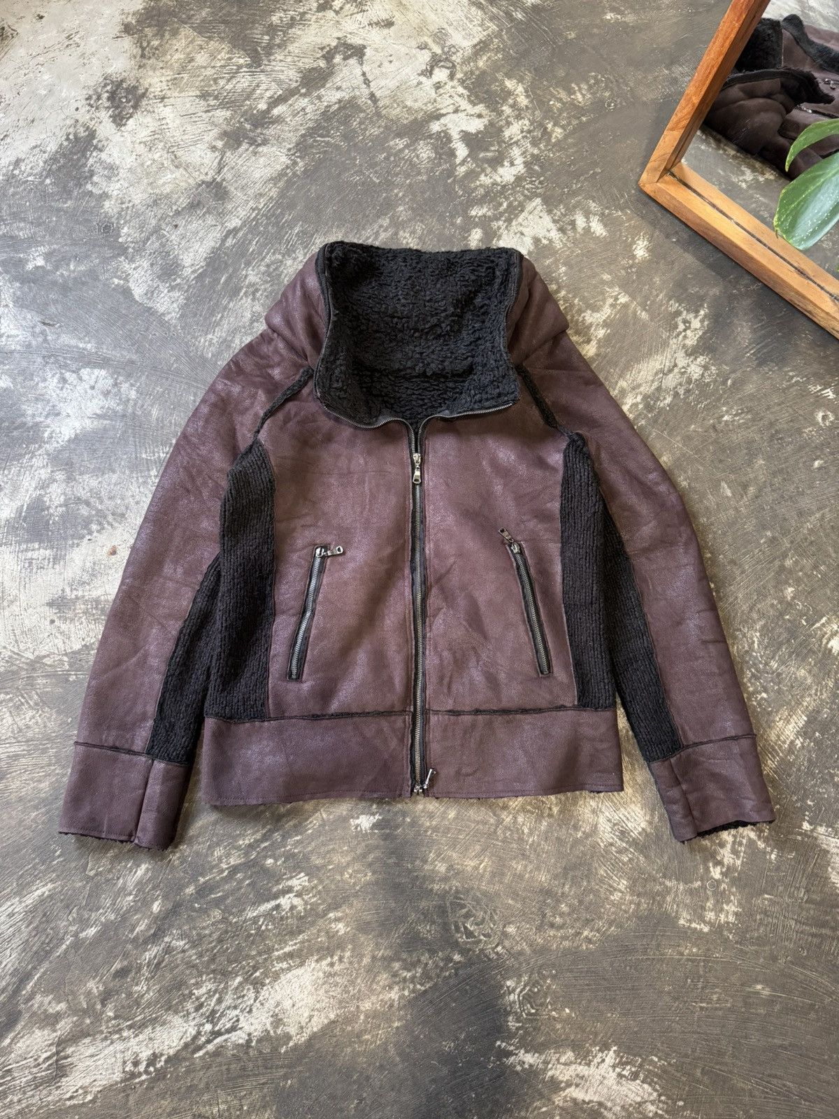 semanticdesign FUR SUEDE LEATHER BONO JACKET BY SEMANTIC DESIGN Size US L / EU 52-54 / 3 - 3 Thumbnail