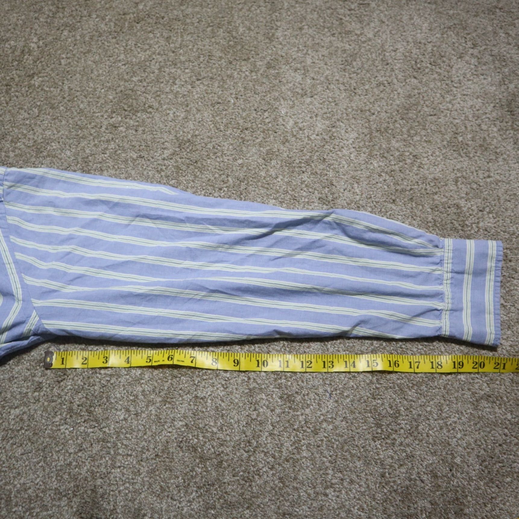 Cherokee VINTAGE Cherokee Blue Striped Button-Up Shirt Long Sleeve Casual Men's XL Size US XL / EU 56 / 4 - 7 Thumbnail