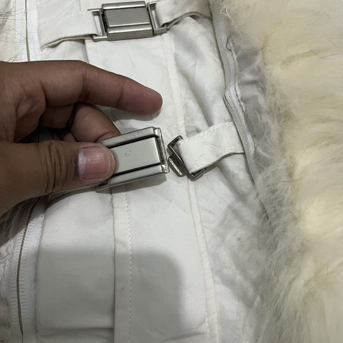 14th Addiction Jade's - 2000s Grunge White Faux Fur Coat Jacket Lgb Ifsix Size US S / EU 44-46 / 1 - 13 Thumbnail