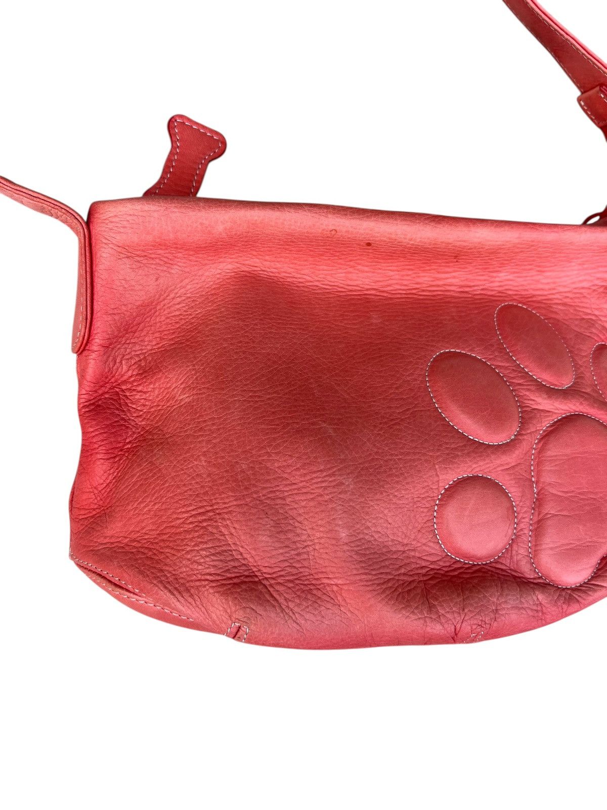 Leather Faded Patina Pink Peach Leather Bag Dog’s Paws Kitamura Size ONE SIZE - 9 Thumbnail