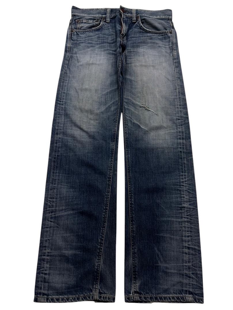 Le Grande Bleu (L.G.B.) VINTAGE EDWIN INSANE HEAVY MUDWASH WHISKER DISTRESSED DENIM Size US 32 / EU 48 - 1 Thumbnail