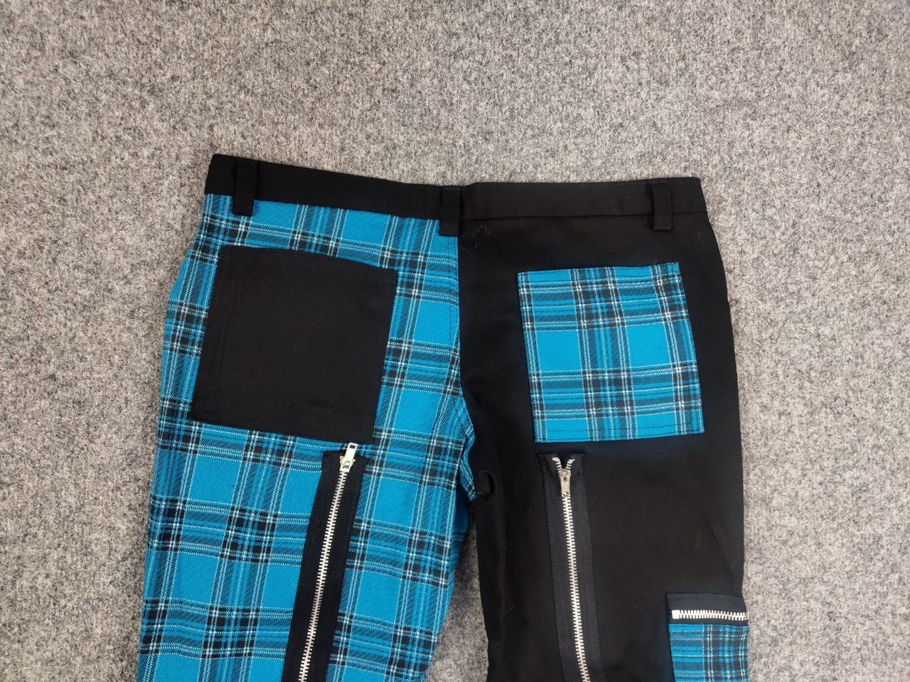 Japanese Brand Nix Gilt Y2K Vintage Avant Garde Gothic Patchwo Zipper Pants Size 32" / US 10 / IT 46 - 10 Thumbnail