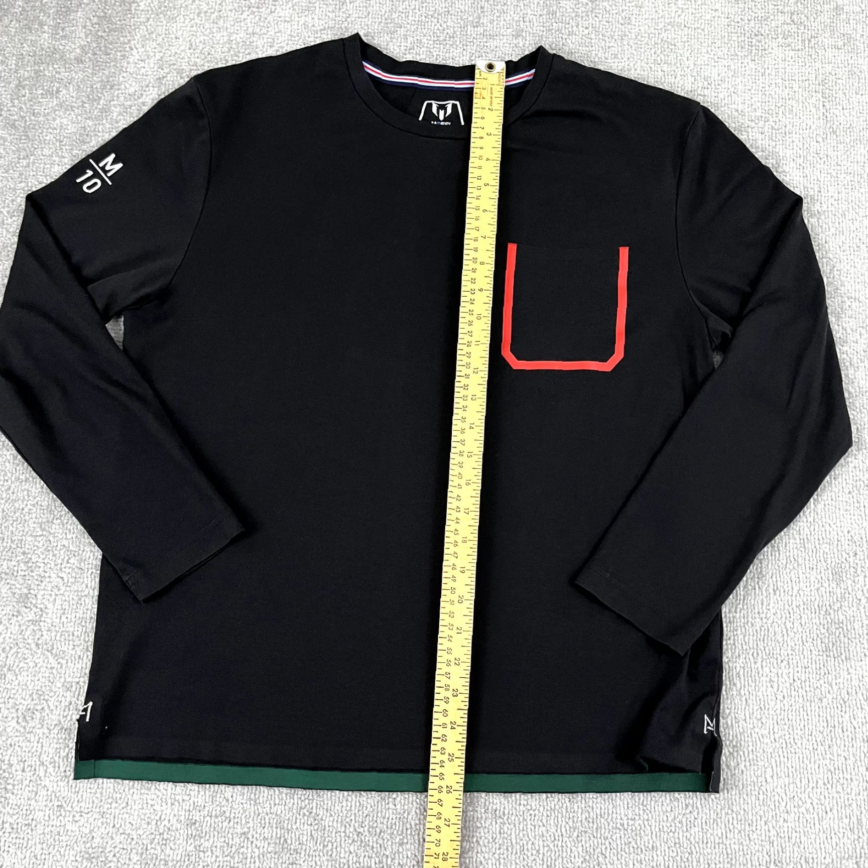 Vintage LIONEL MESSI Shirt Mens Large Black Soccer Training Pocket Tee Long Sleeve PSG Size US L / EU 52-54 / 3 - 5 Thumbnail