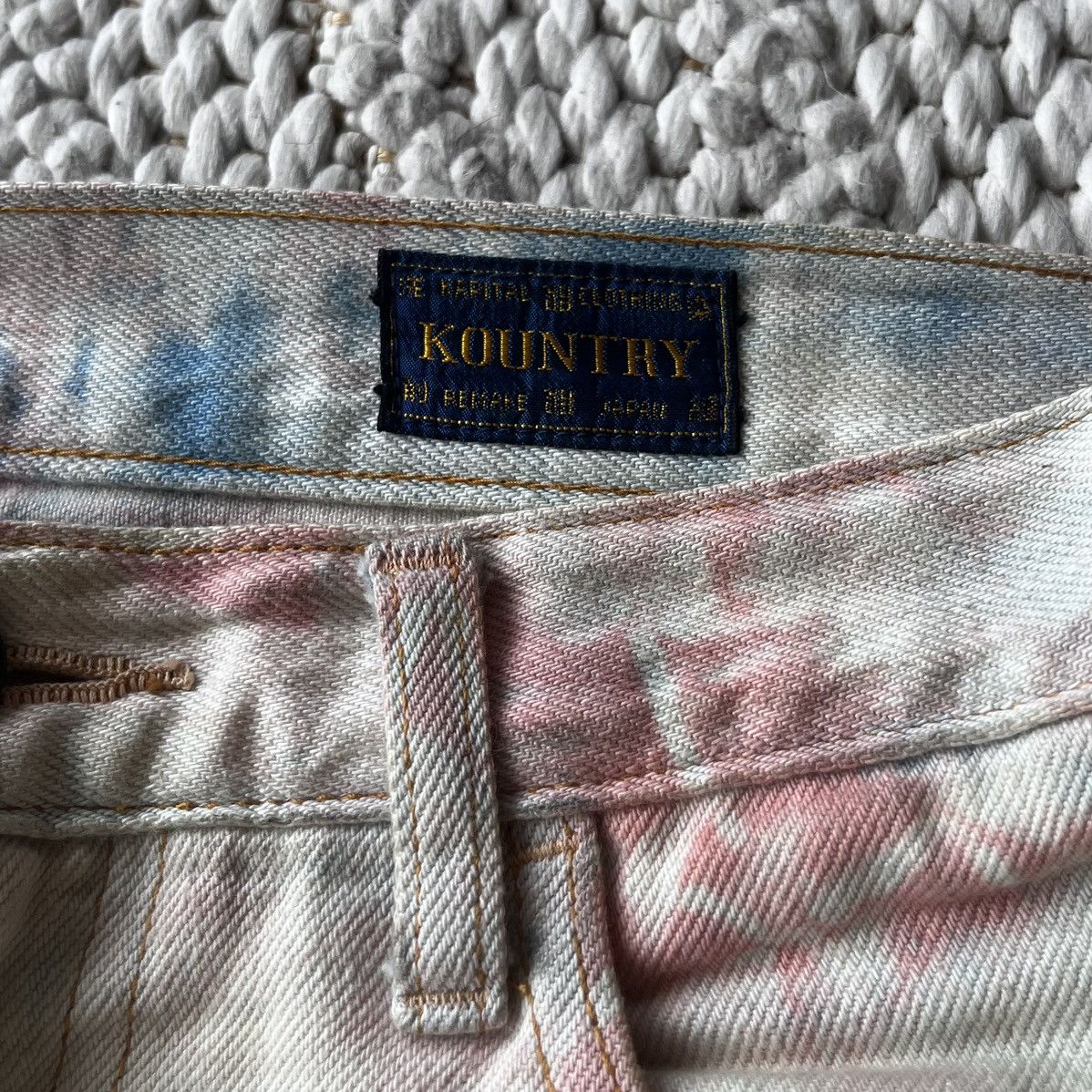 Kapital Kapital 12.5oz papillon embroidered tie dye patchwork denim Size US 32 / EU 48 - 10 Thumbnail
