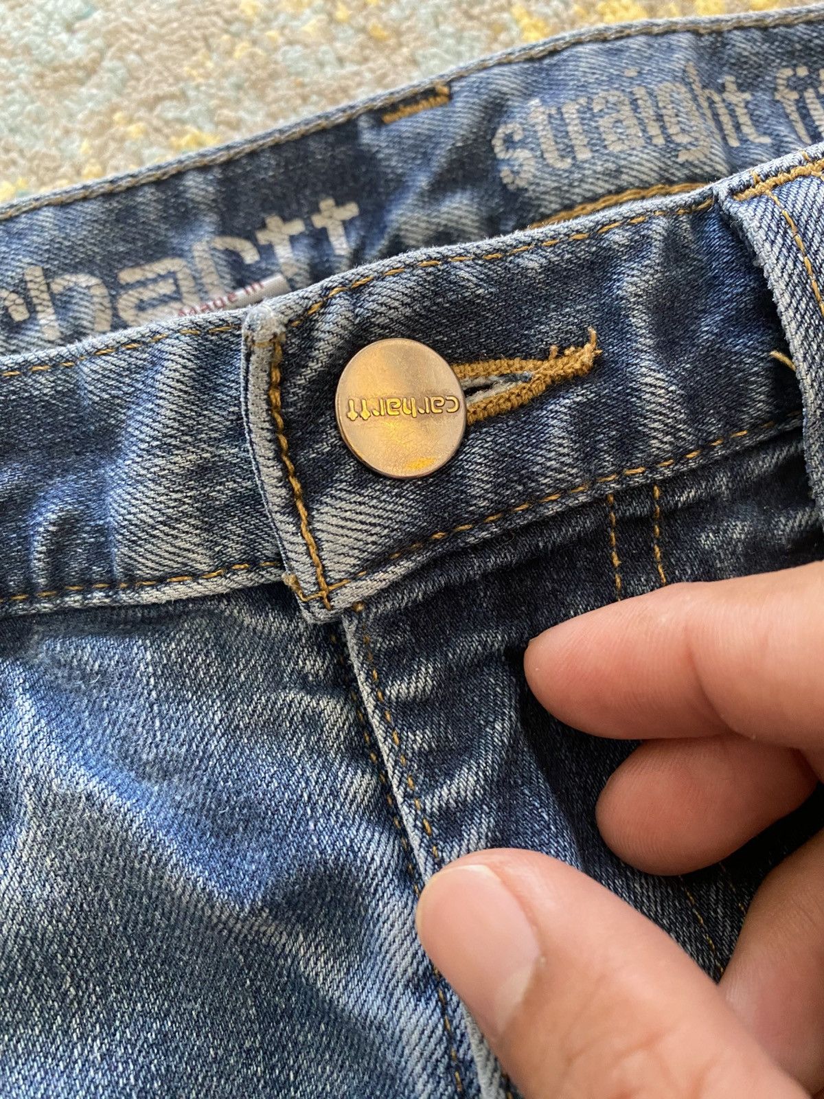 Carhartt × Vintage Vintage Carhartt Y2K Straight Fit 32x30 Denim Pant Painter Size 32" / US 10 / IT 46 - 5 Thumbnail