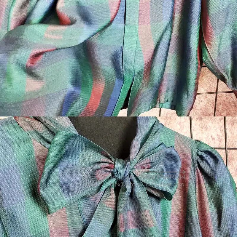 Dior Dior Green Silk Checkered Long Sleeve Shirt . Size M / US 6-8 / IT 42-44 - 3 Thumbnail