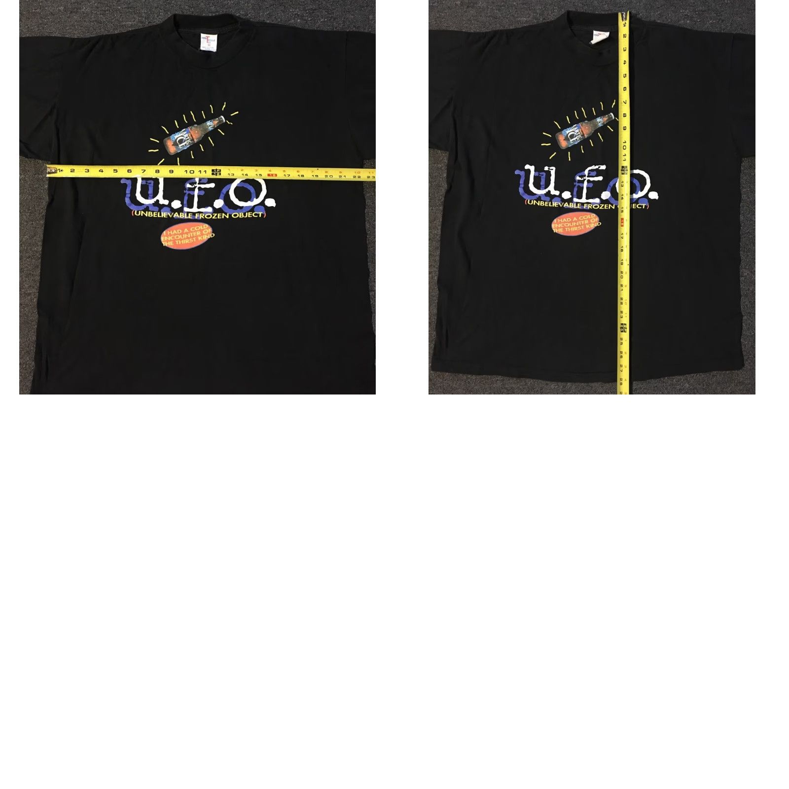 Vintage VINTAGE 90s Coors Light UFO Promo Shirt XL Black Funny Beer Humor Space Bar Biker 80s 90s Graphic Tee Mens XL Shirt Size US XL / EU 56 / 4 - 8 Thumbnail