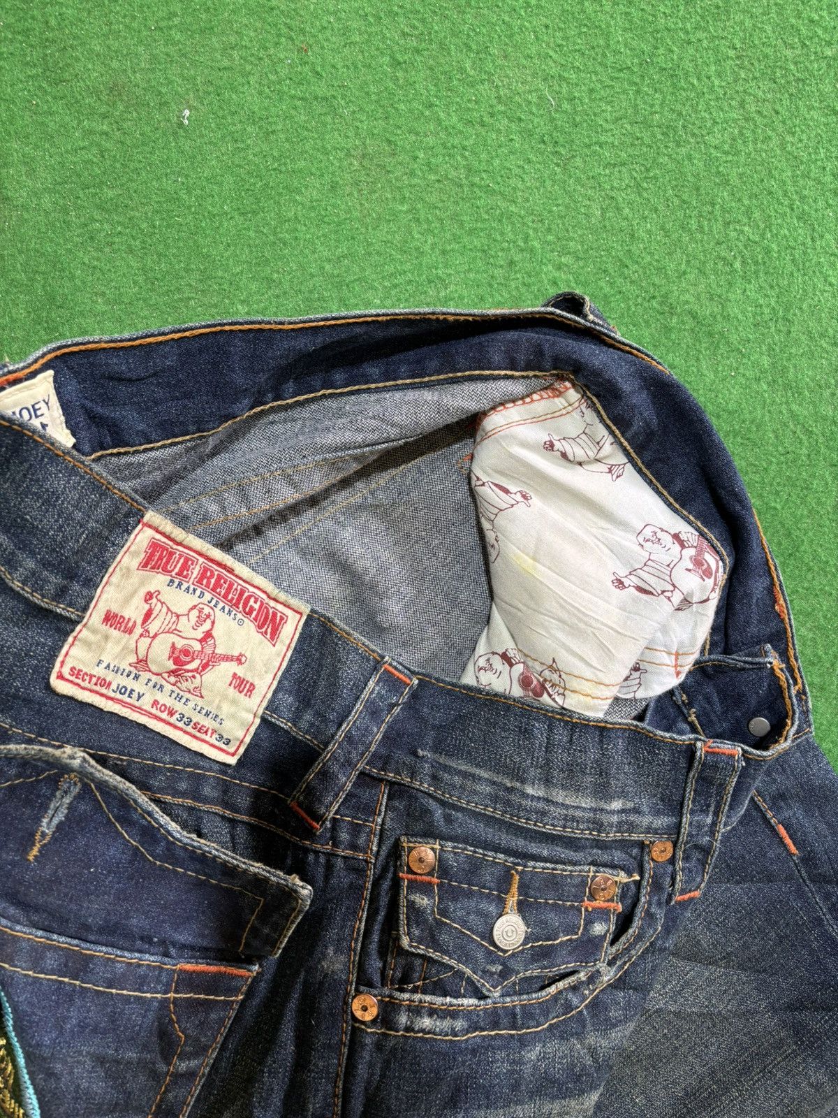 True Religion True Religion Joey (Mushroom back pocket) Flared Jeans 🍄‍🟫 Size US 33 - 6 Thumbnail
