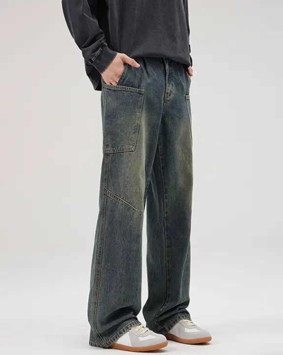 Japanese Brand Madoka x Yoko Men's retro multi-pocket cleanfit cargo jeans Size US 32 / EU 48 - 2 Thumbnail