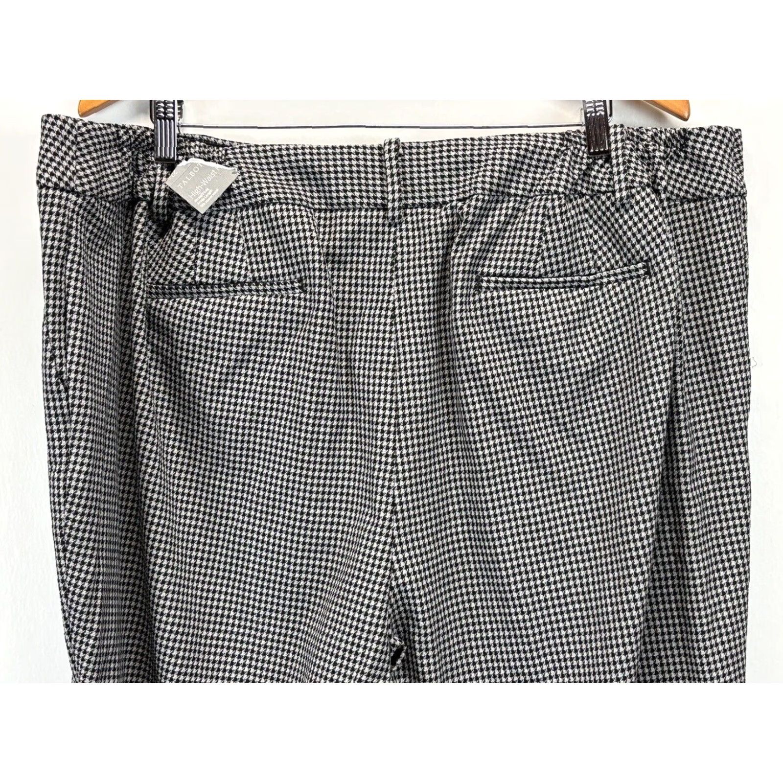 Talbots Talbots High Waist Hampshire Ankle Pants 22W Plus Houndstooth Stretch Size 40" / US 18 - 4 Thumbnail