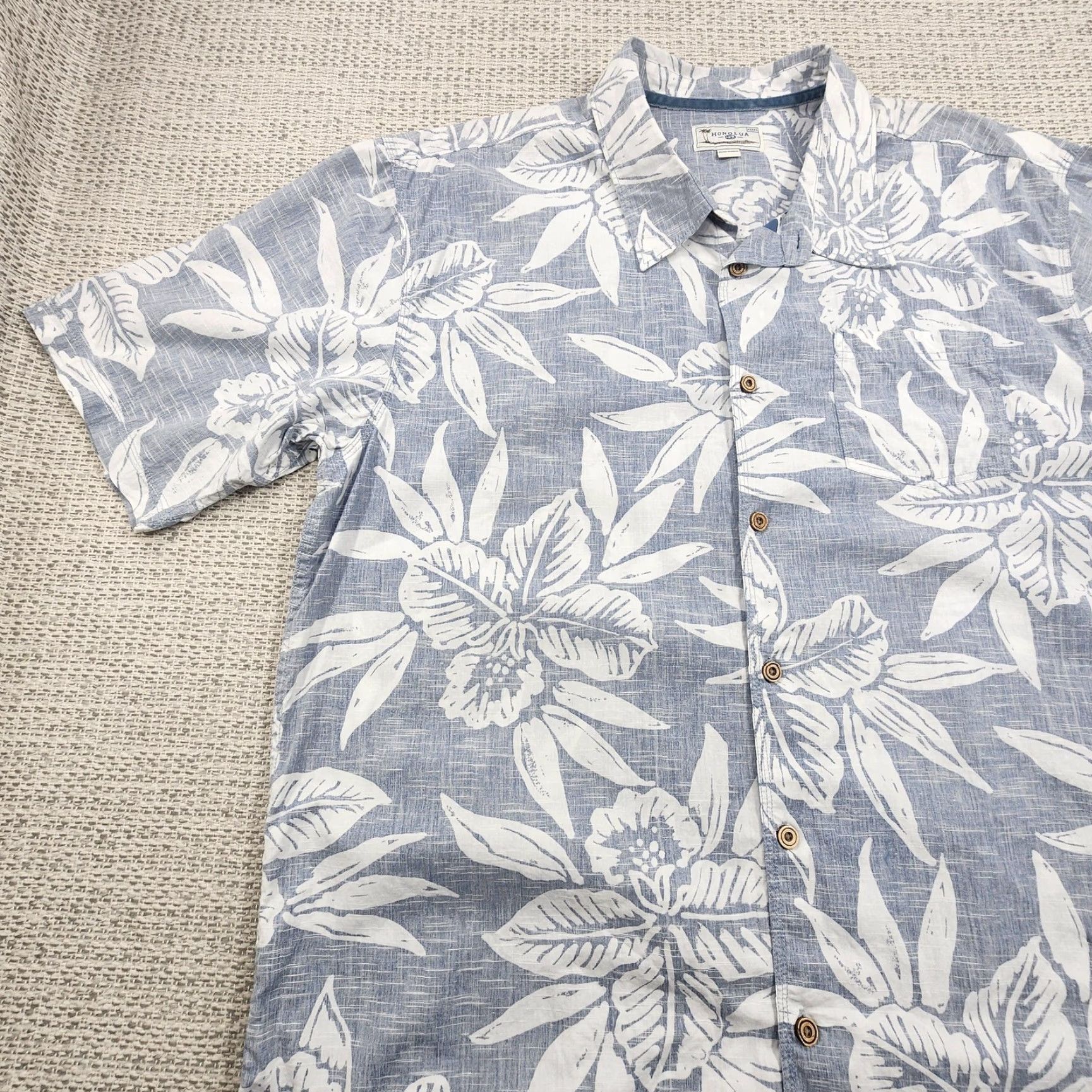 Vintage VINTAGE Honolua Shirt Mens 3XL Blue White Hawaiian Floral Button Up Short Sleeve Size US XXL / EU 58 / 5 - 3 Thumbnail