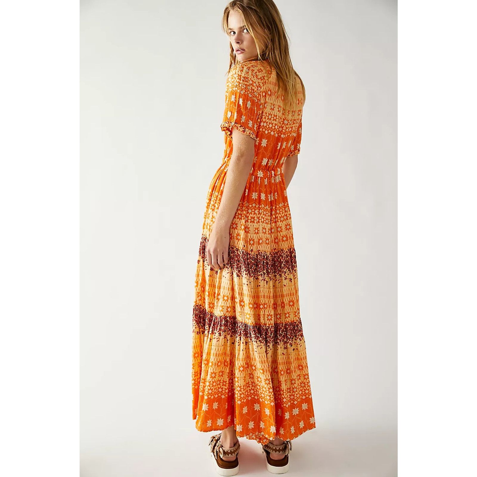 Free People New Free People Rare Feelings Tiered Maxi Dress $148 XS Size XS / US 0-2 / IT 36-38 - 5 Thumbnail