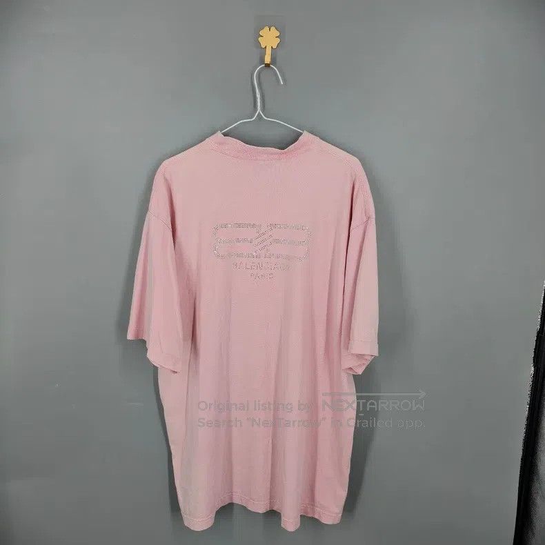 Balenciaga Balenciaga Pink Double B Rhinestone Short Sleeve Size US M / EU 48-50 / 2 - 2 Thumbnail