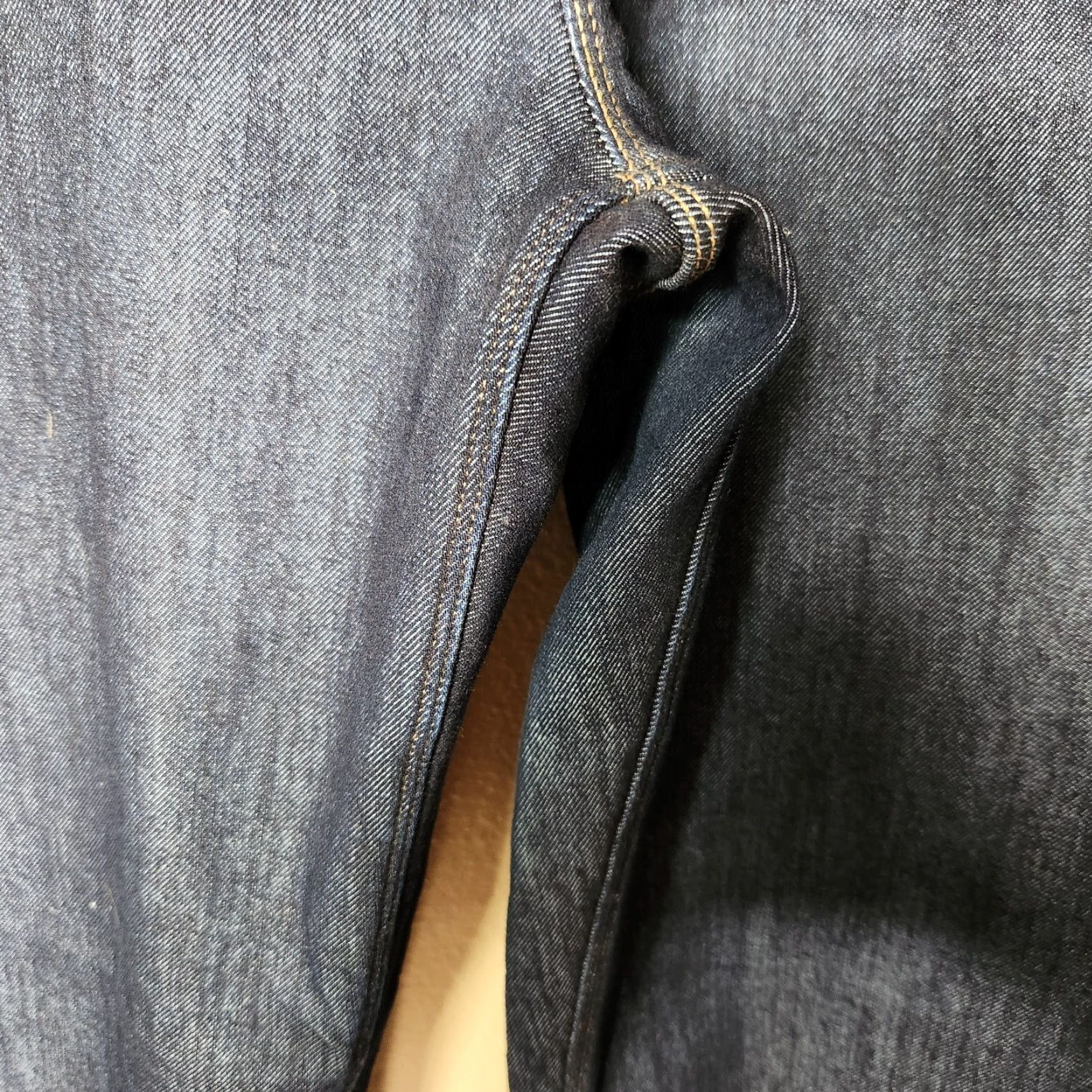 Lands' End VINTAGE Lands End Womens Jeans Dark Wash Straight Mid Rise 14 NWOT Blue Cotton Blend Denim 5-Pocket Womens Jeans 14 Womens Size 36" / US 14 / IT 50 - 3 Thumbnail