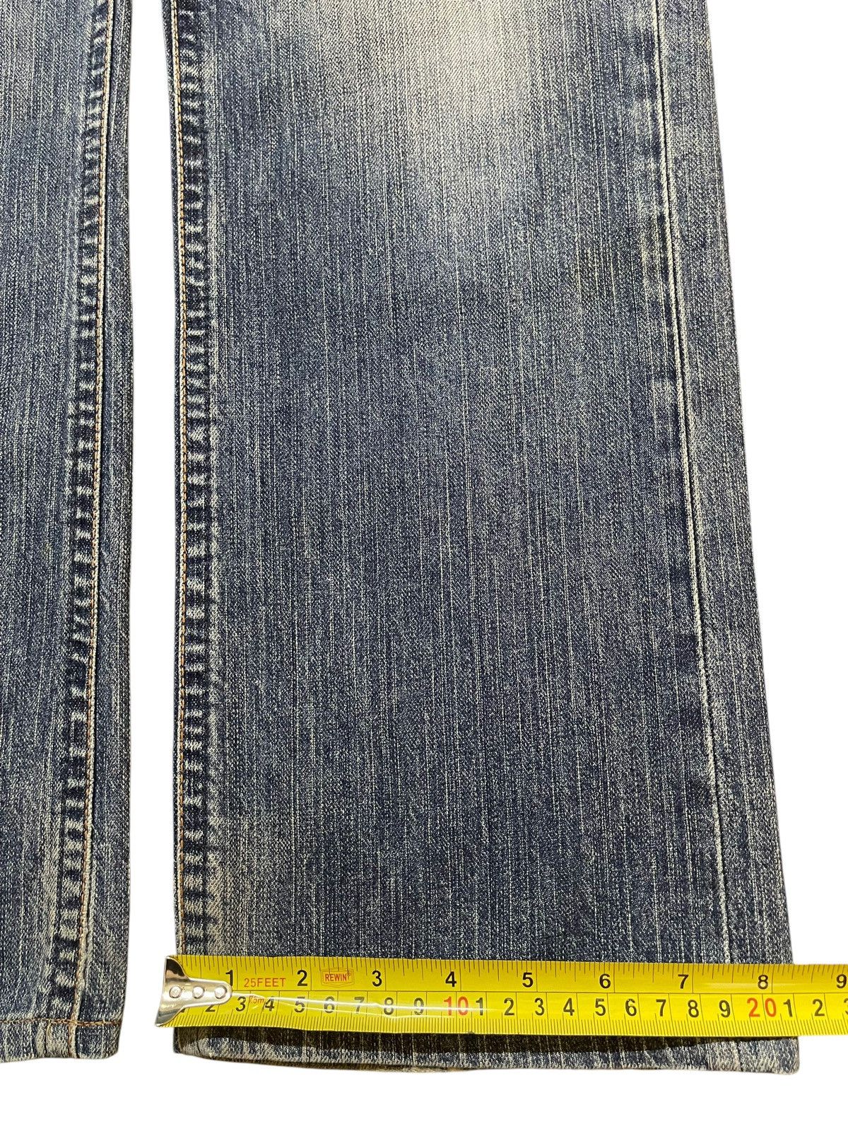 Edwin Vintage Edwin Blue Trip Faded Wash Distress Loose Jeans Size US 36 / EU 52 - 16 Thumbnail