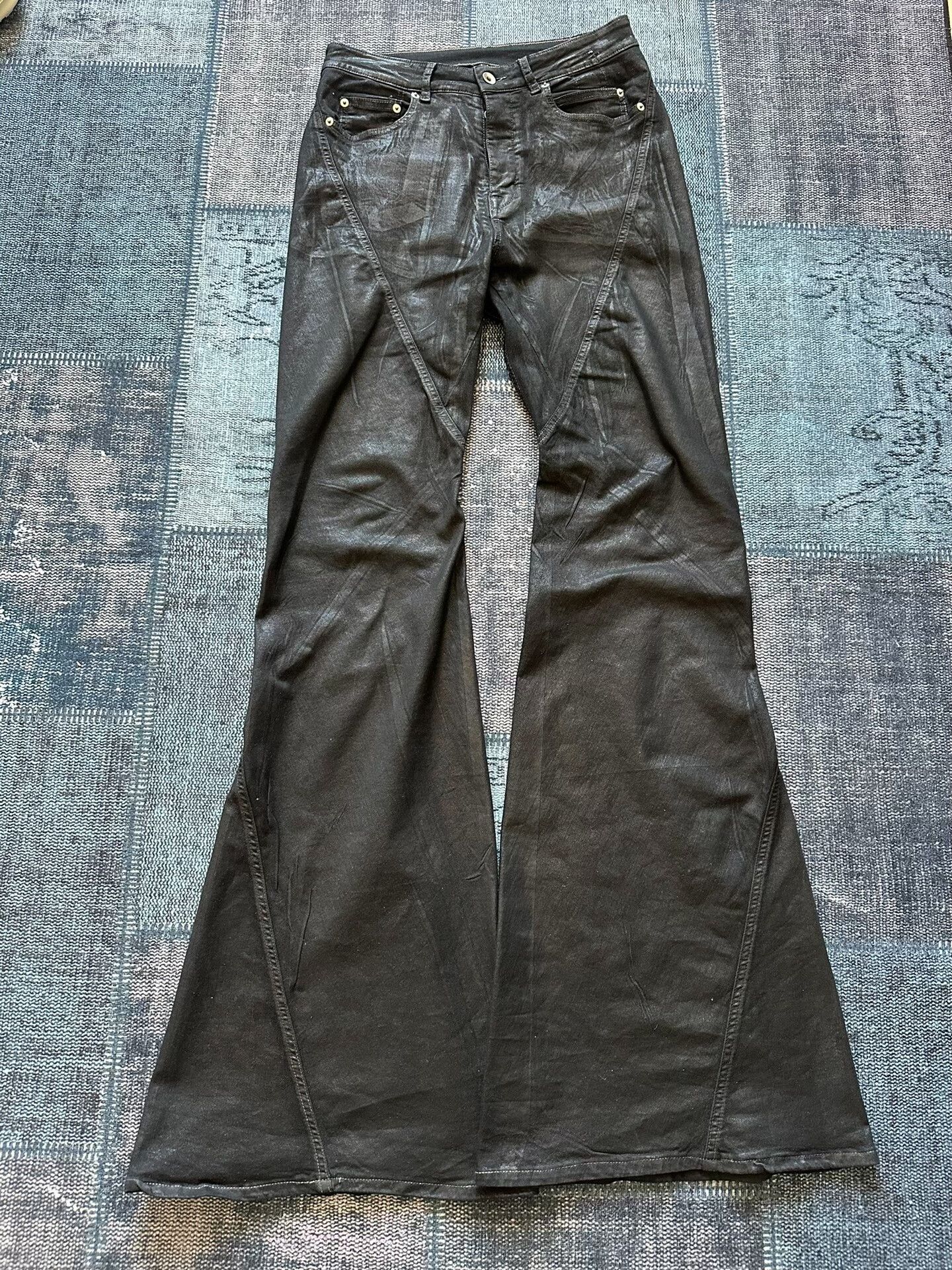 Rick Owens Rick Owens Black Bootcut Jeans Size US 30 / EU 46 - 1 Thumbnail