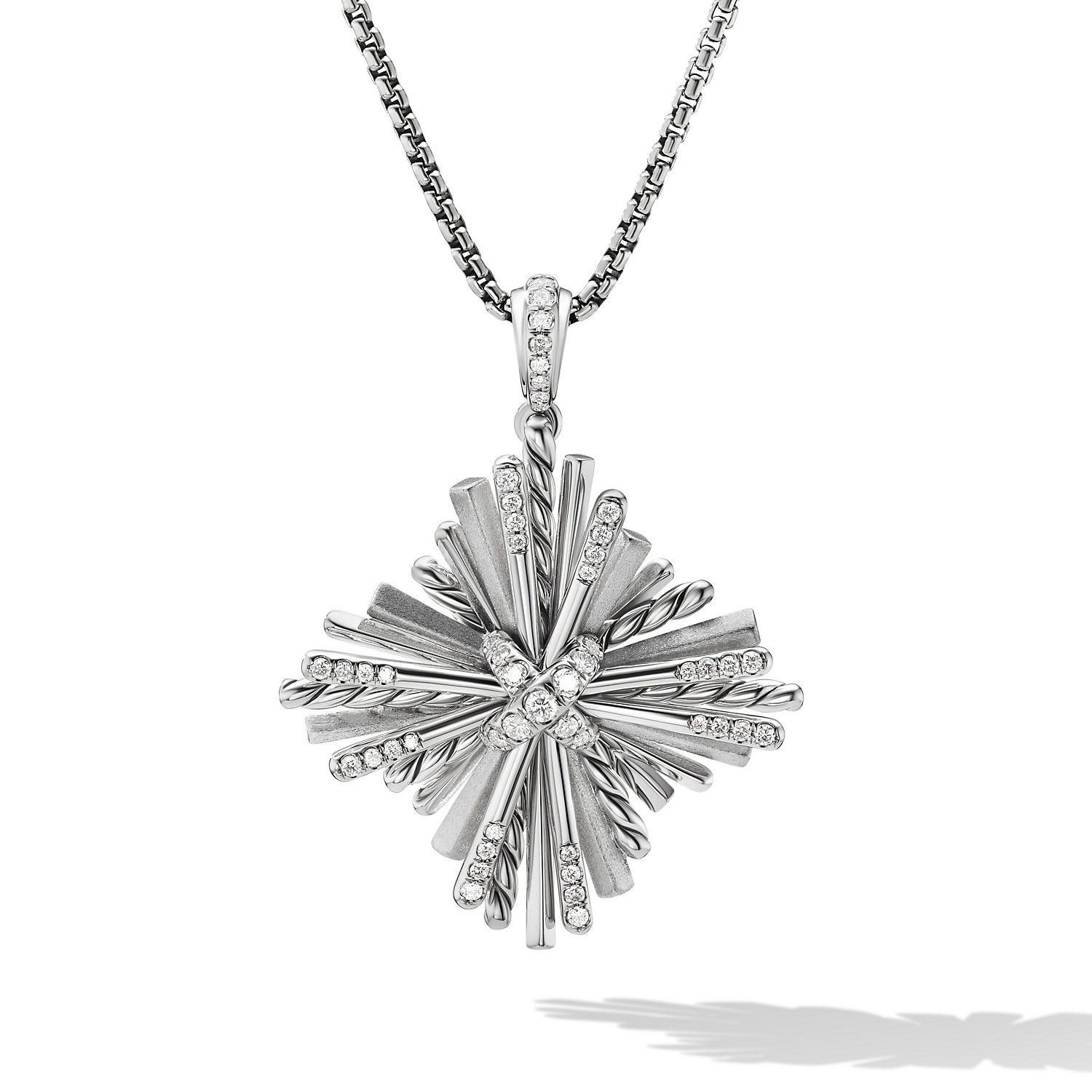 o1w1db10525 N17218D Necklace in Sterling Silver with Diamond